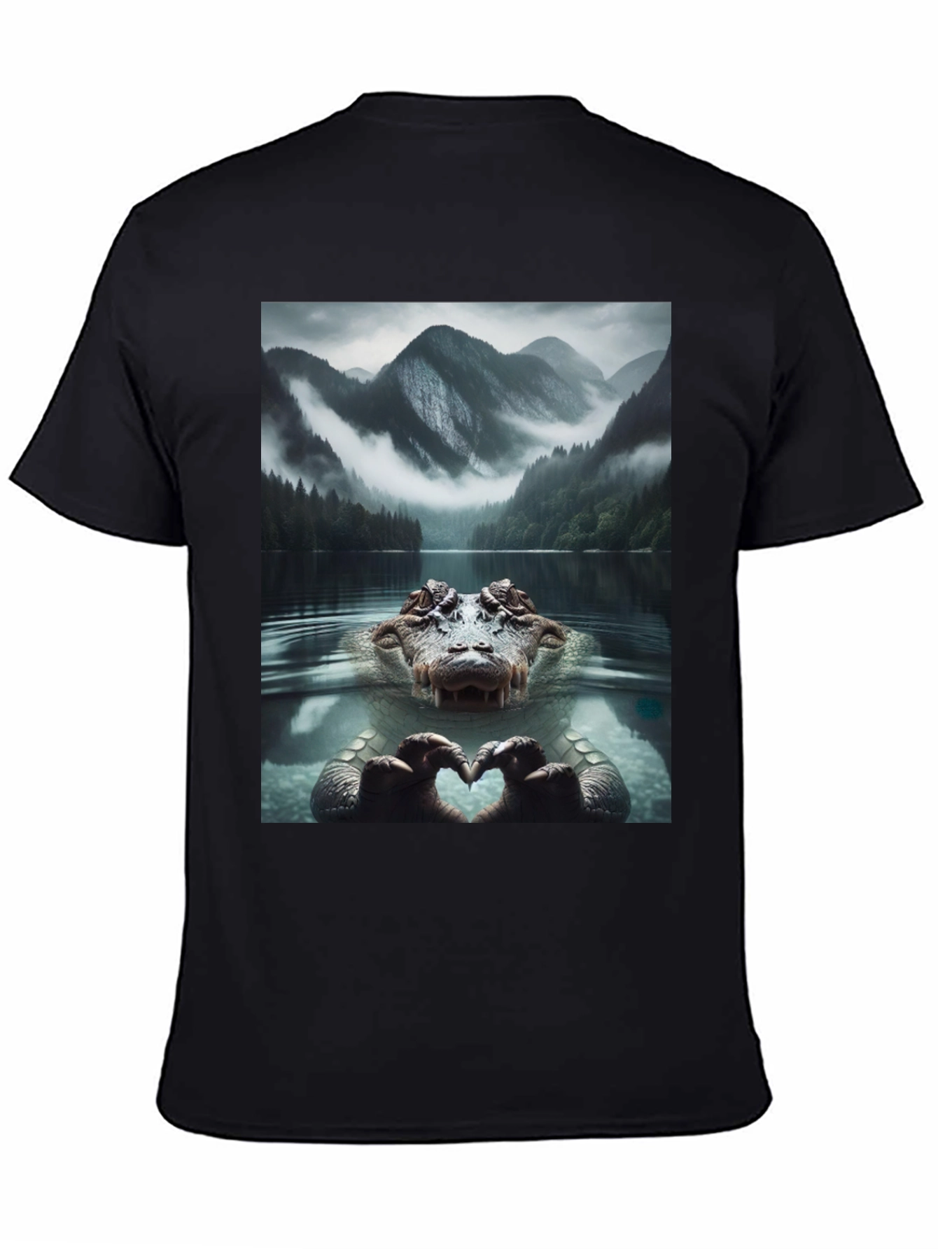 Alligator Love Lake Nature Graphic T-Shirt
