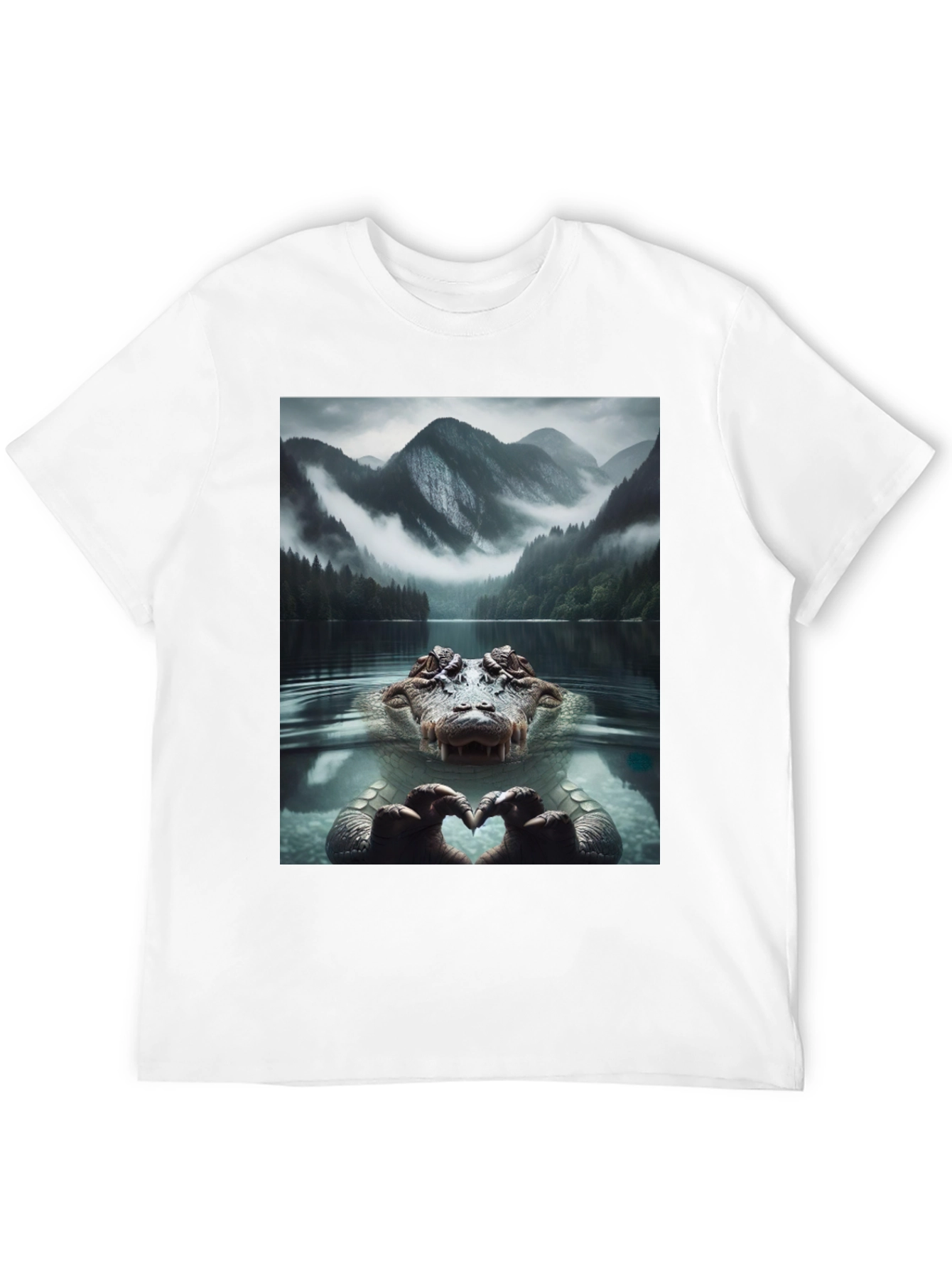 Alligator Love Lake Nature Graphic T-Shirt