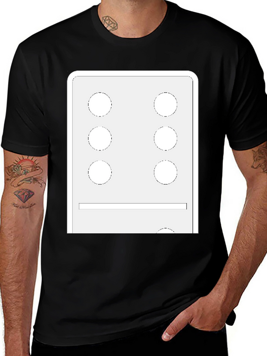 Novelty Dice Face Graphic T-Shirt - Lucky Number Six Tee