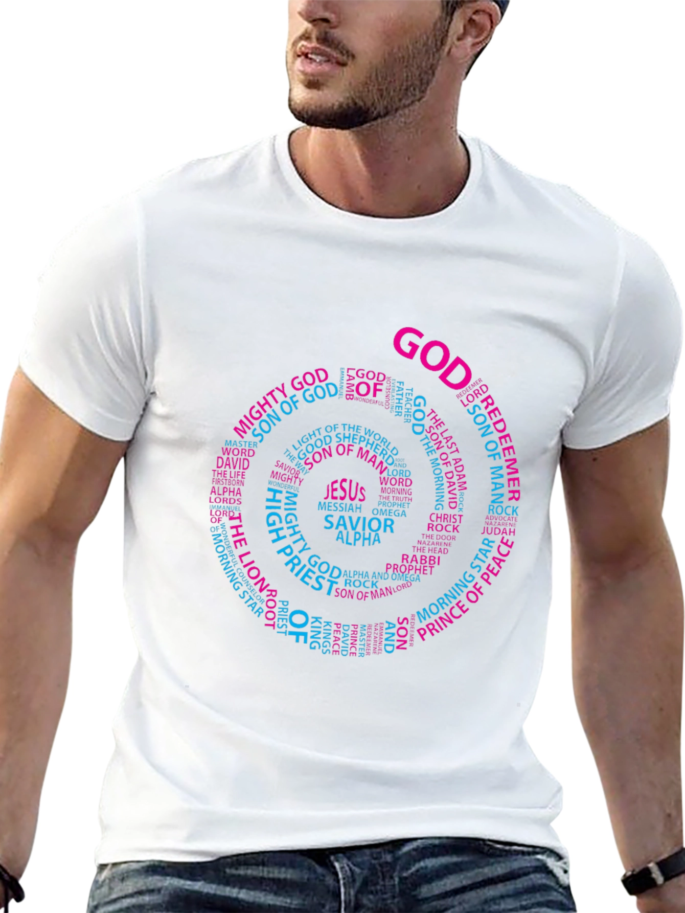 Faith Inspired Graphic Tee - GOD Circle
