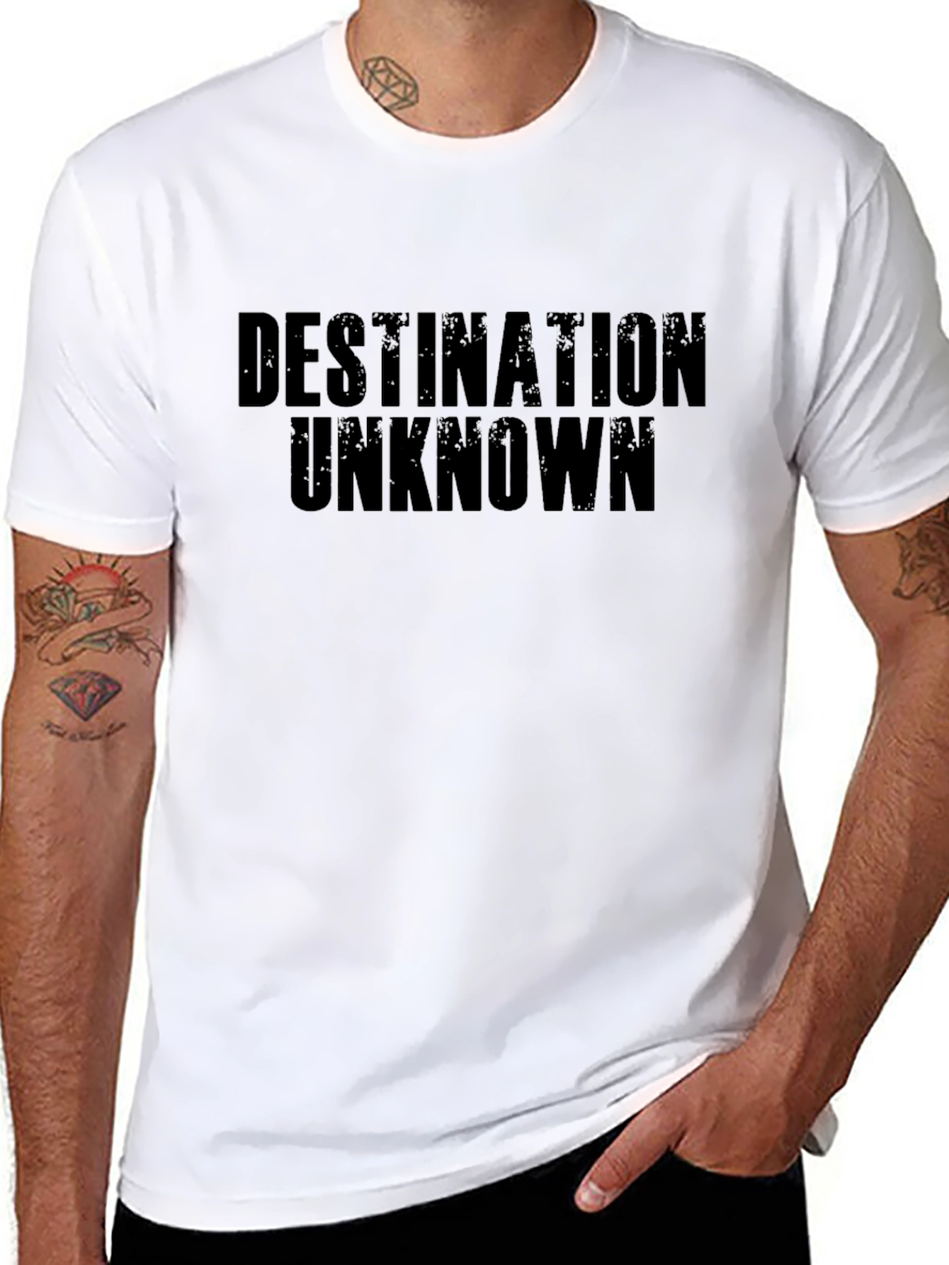 Destination Unknown Graphic T-Shirt - Black