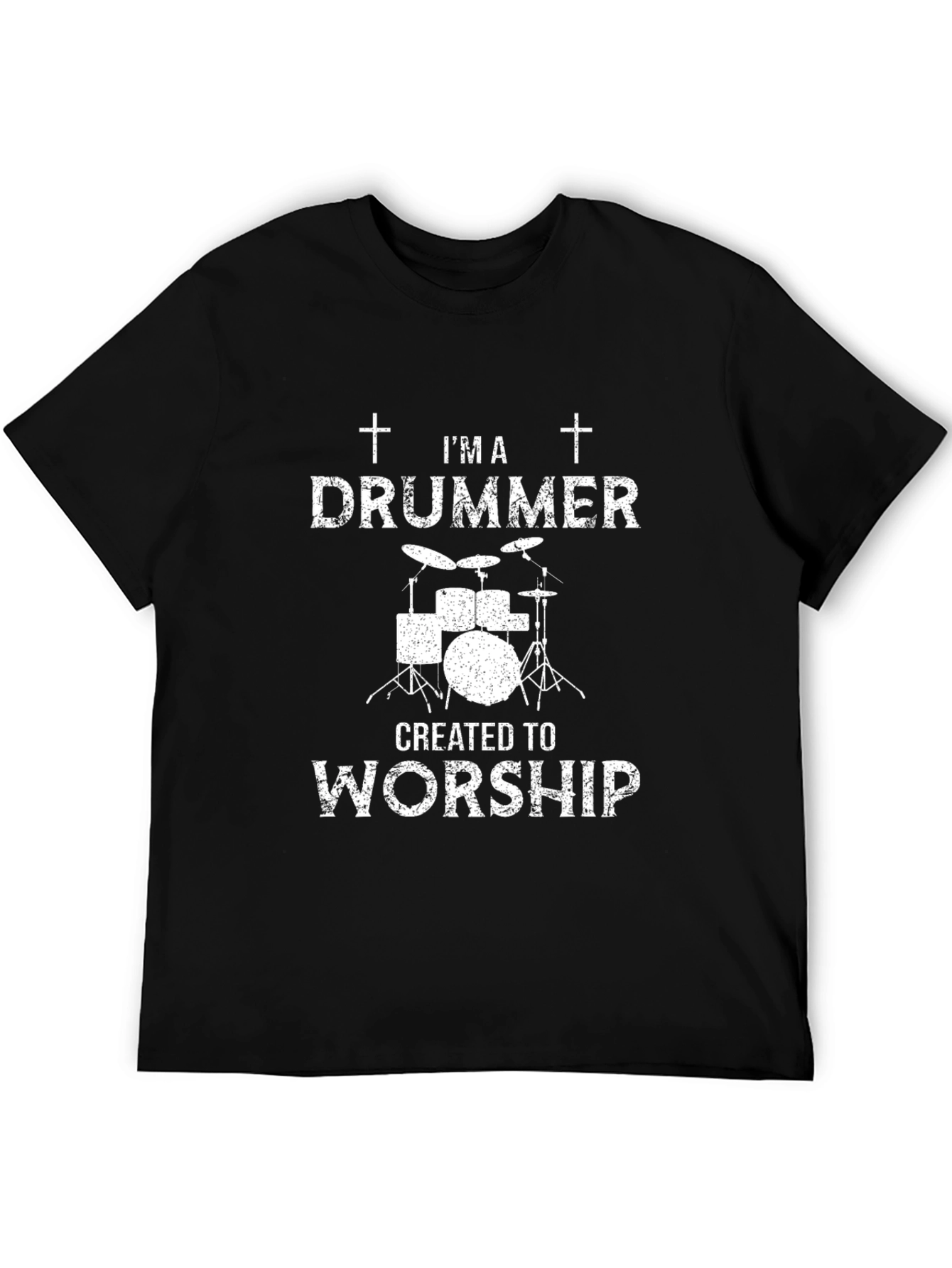 Im A Drummer Created to Worship T-Shirt