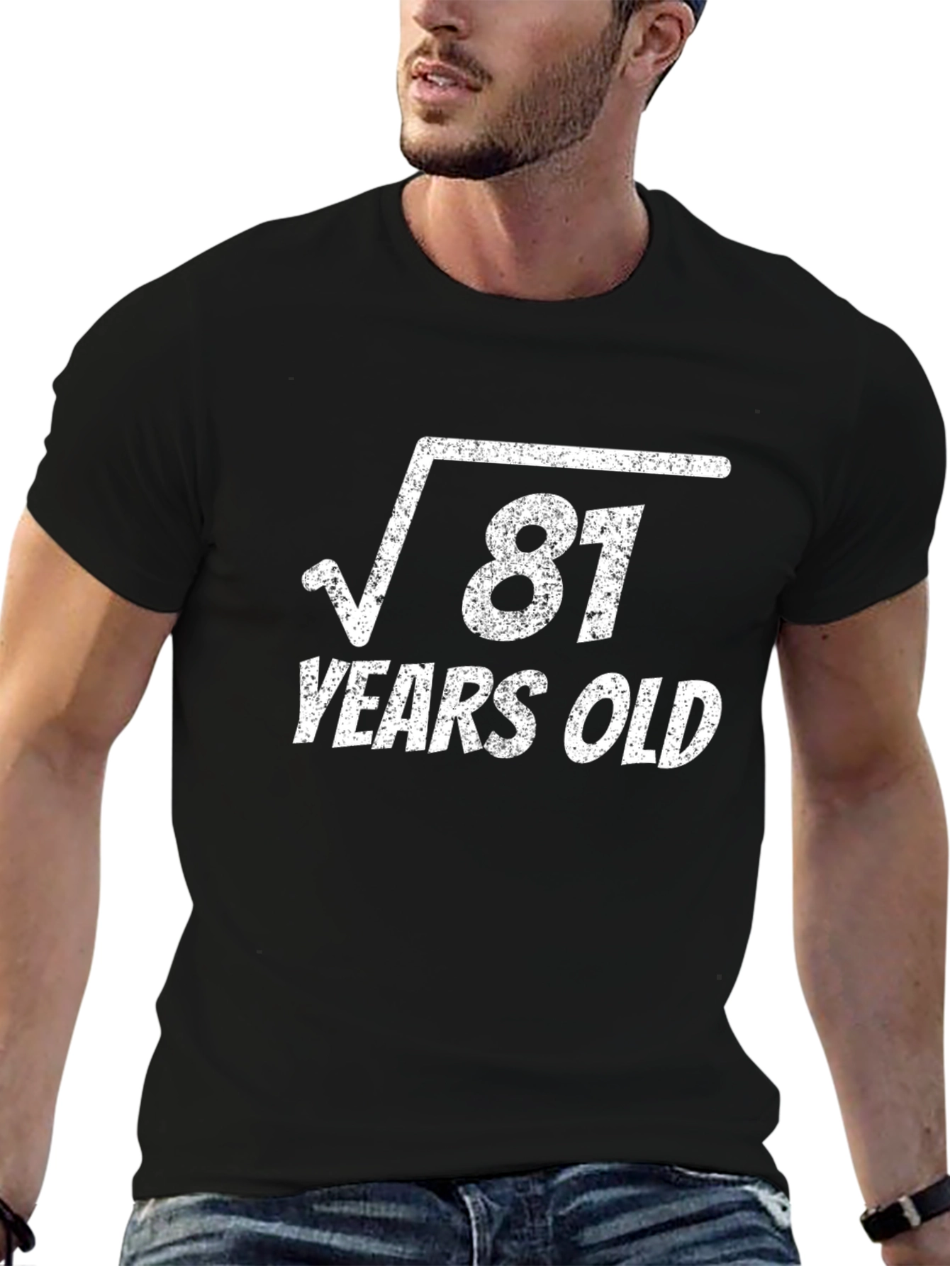 Funny 81st Birthday T-Shirt - Square Root of 81