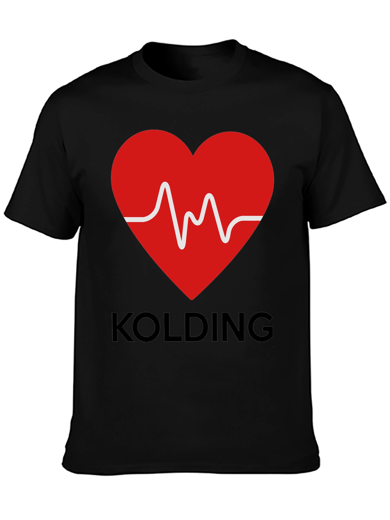 KOLDING Heartbeat Graphic T-Shirt - Stylish & Comfortable