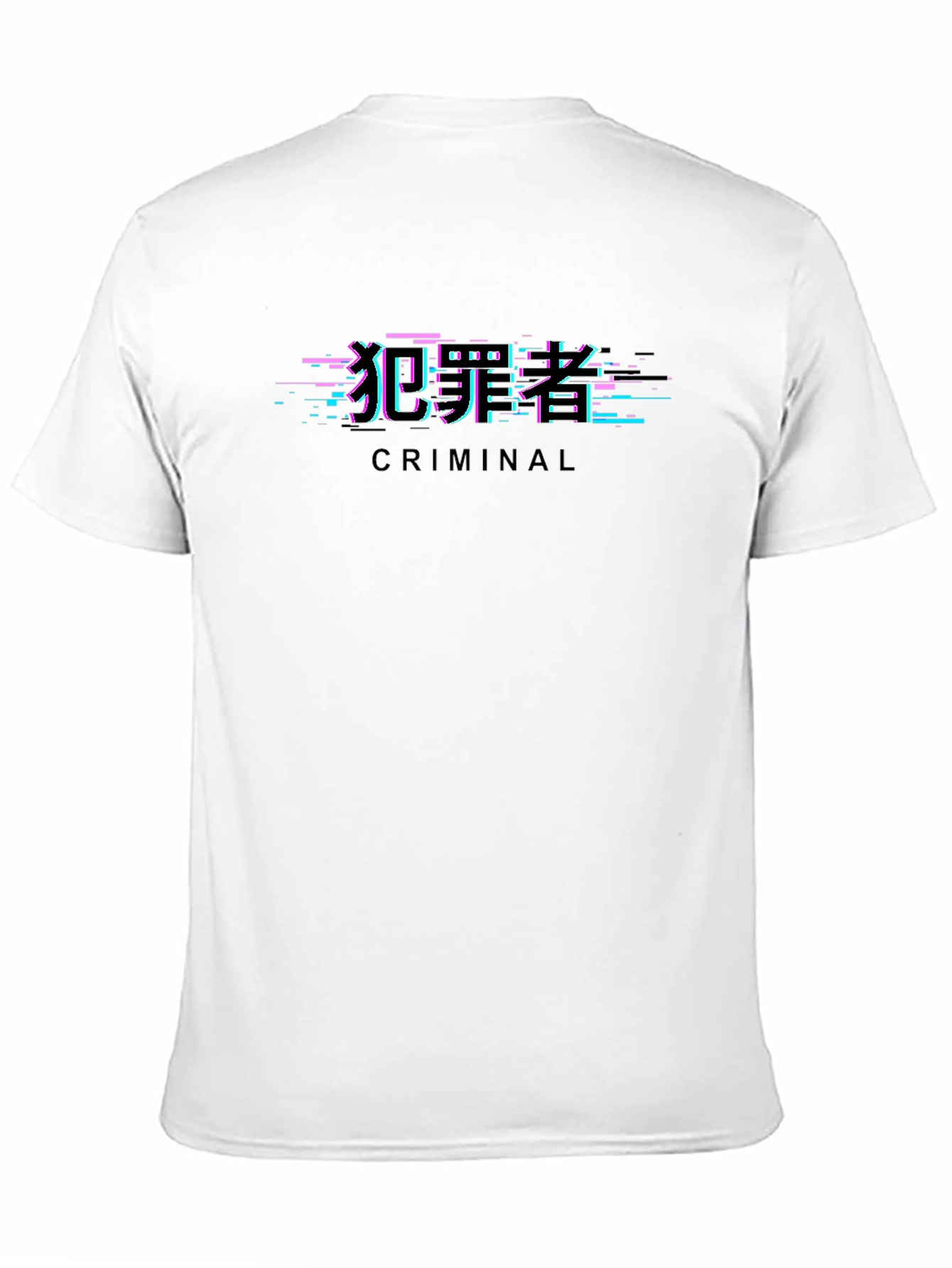 Criminal Glitch Black T-Shirt