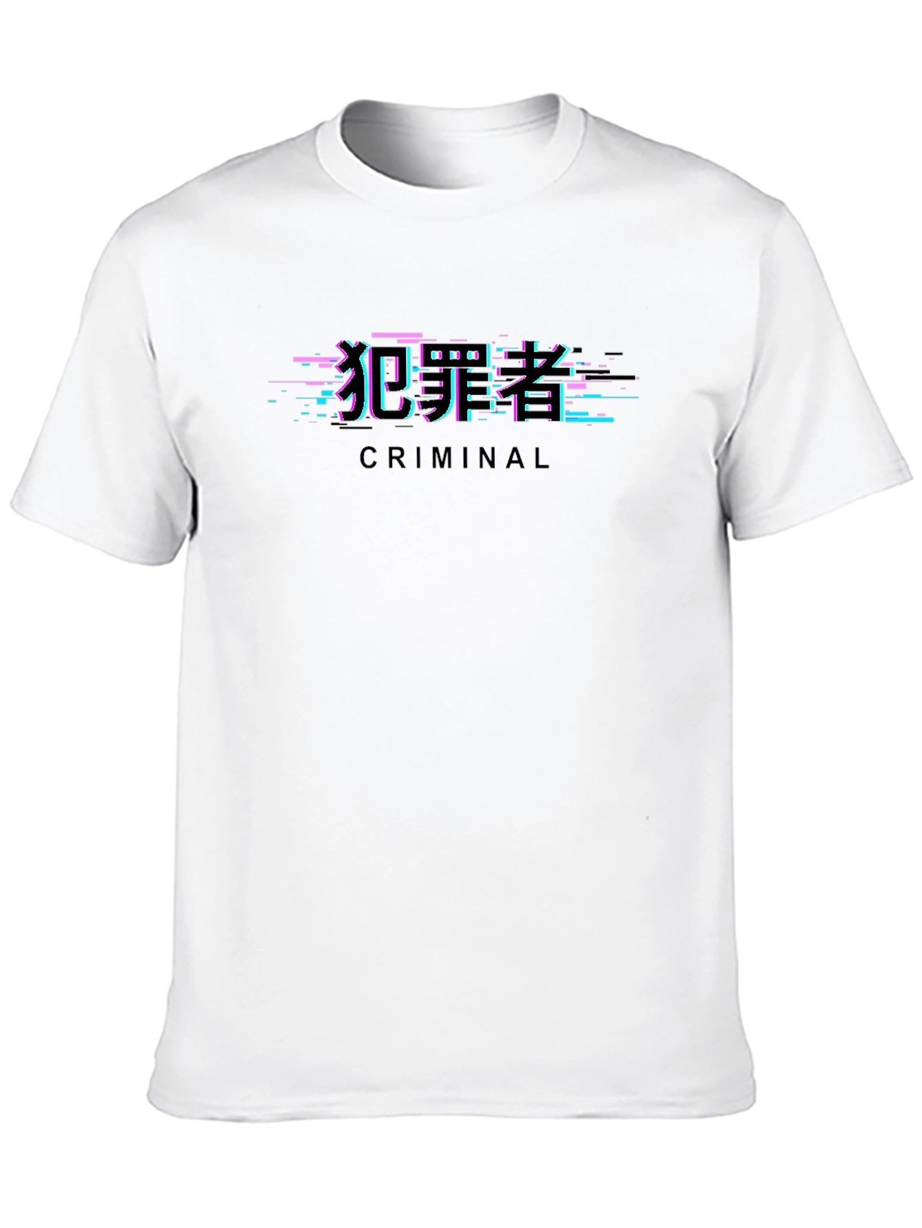 Criminal Glitch Black T-Shirt