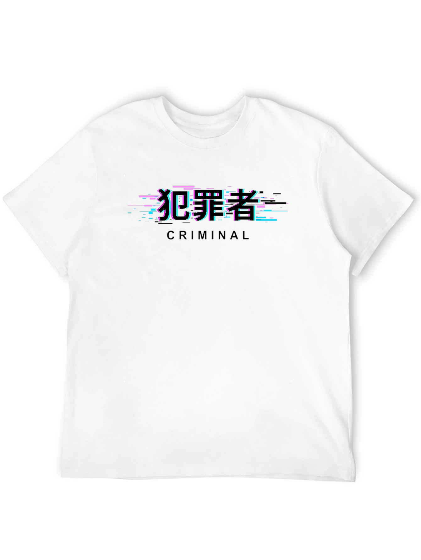Criminal Glitch Black T-Shirt