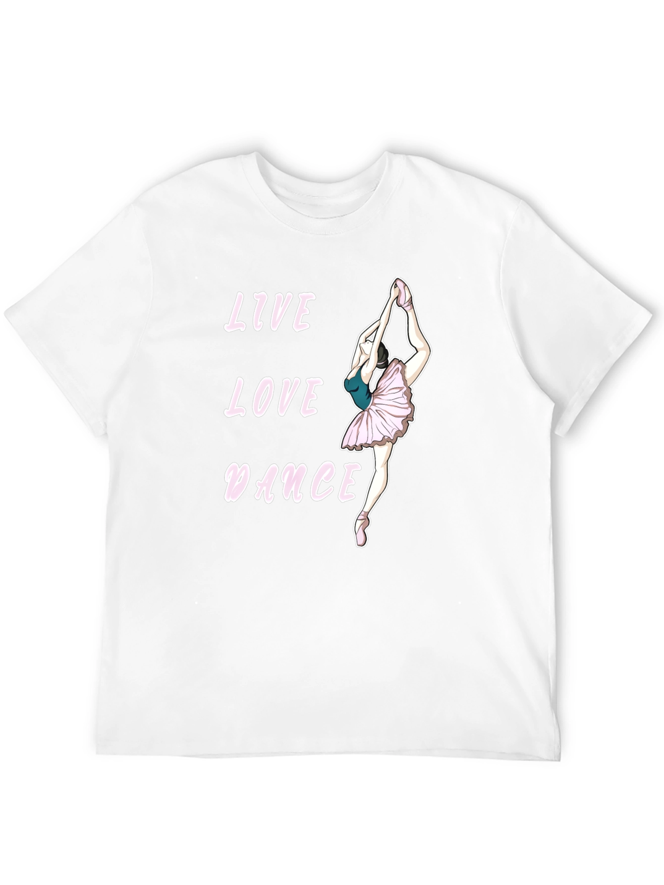 Live Love Dance Graphic Tee - Ballerina Black T-Shirt