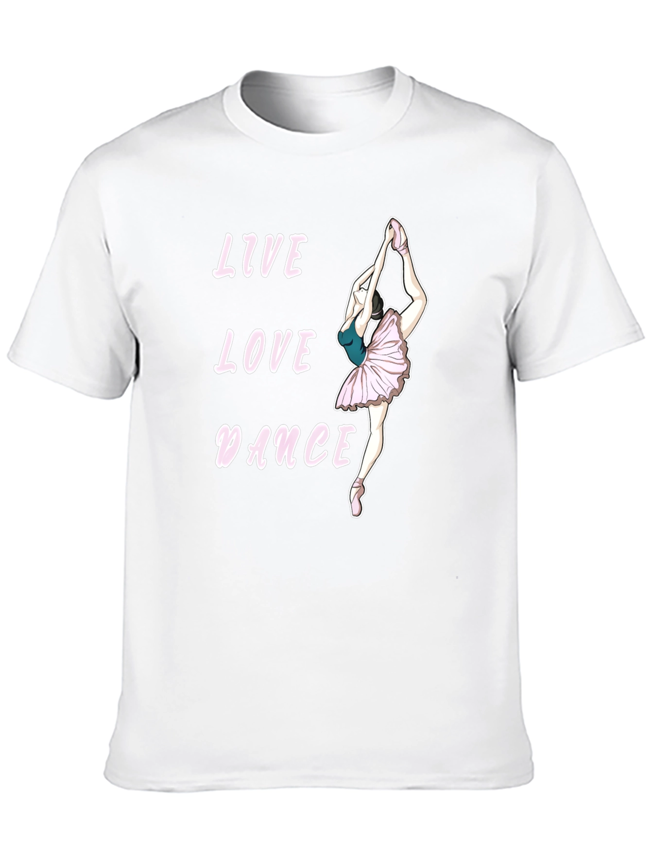 Live Love Dance Graphic Tee - Ballerina Black T-Shirt