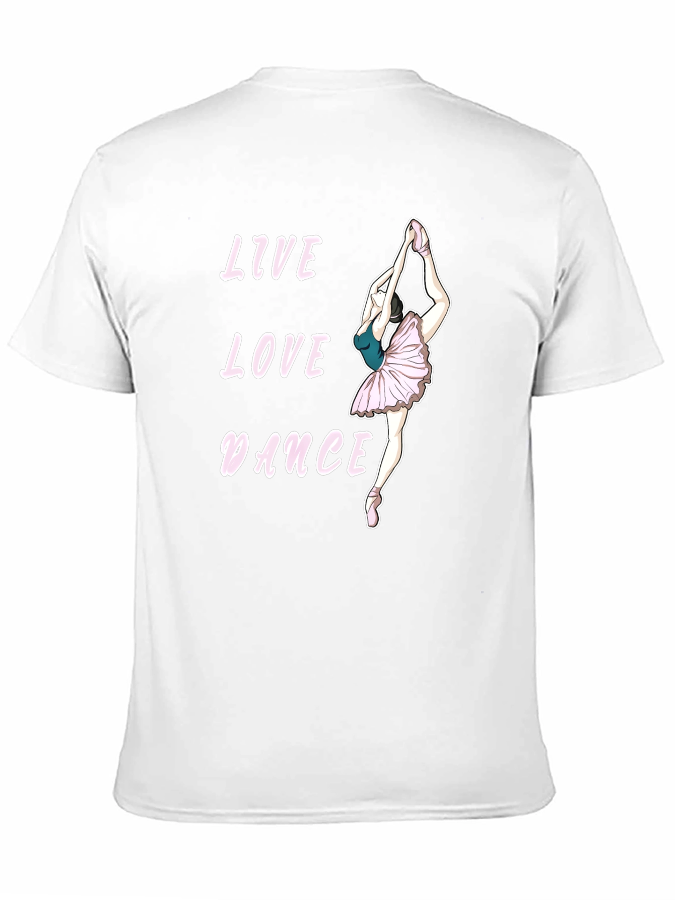 Live Love Dance Graphic Tee - Ballerina Black T-Shirt