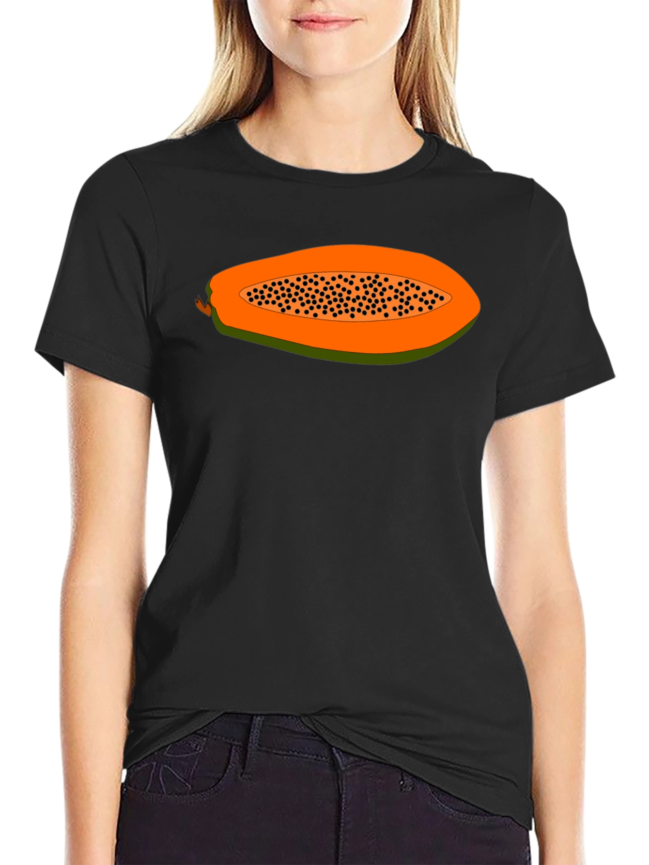 Papaya T-Shirt - Tropical Fruit Design