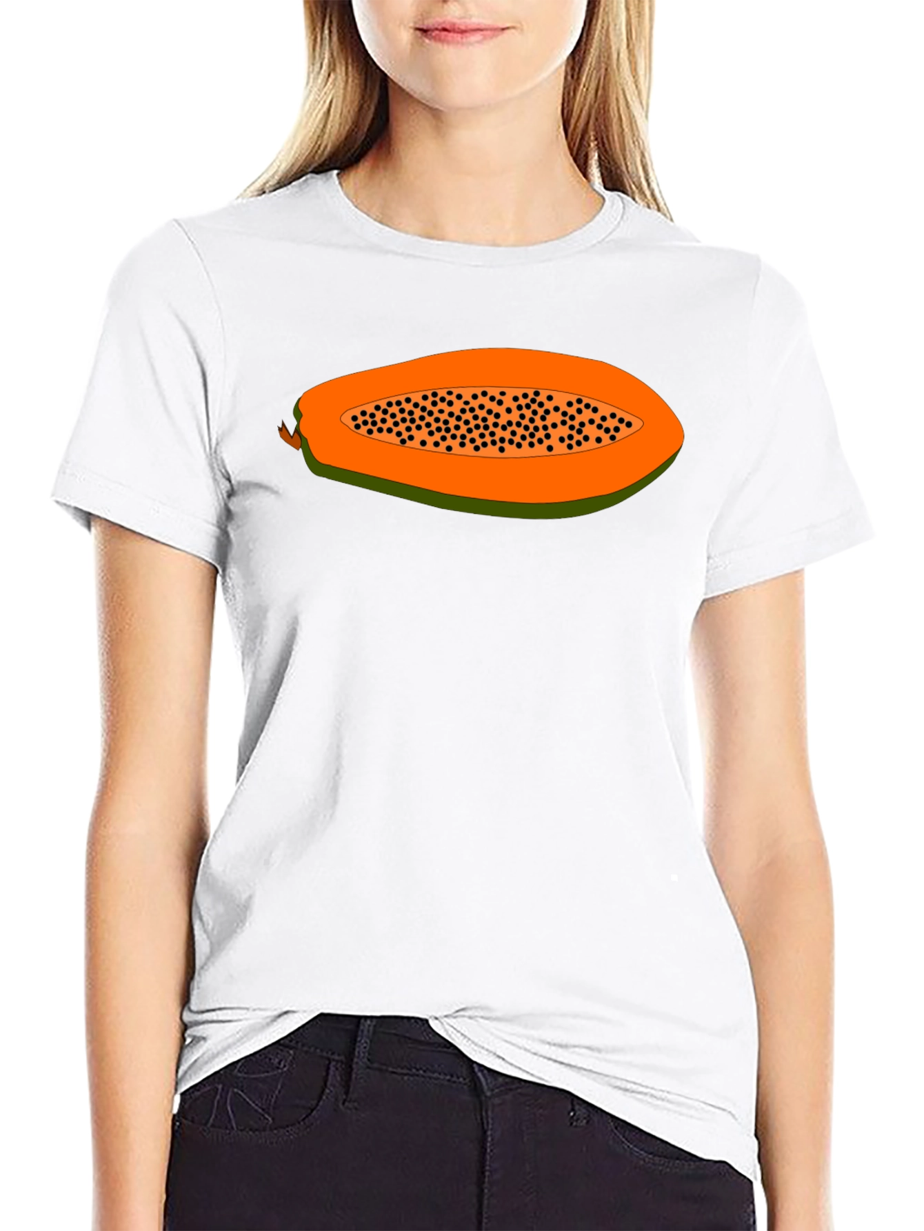 Papaya T-Shirt - Tropical Fruit Design