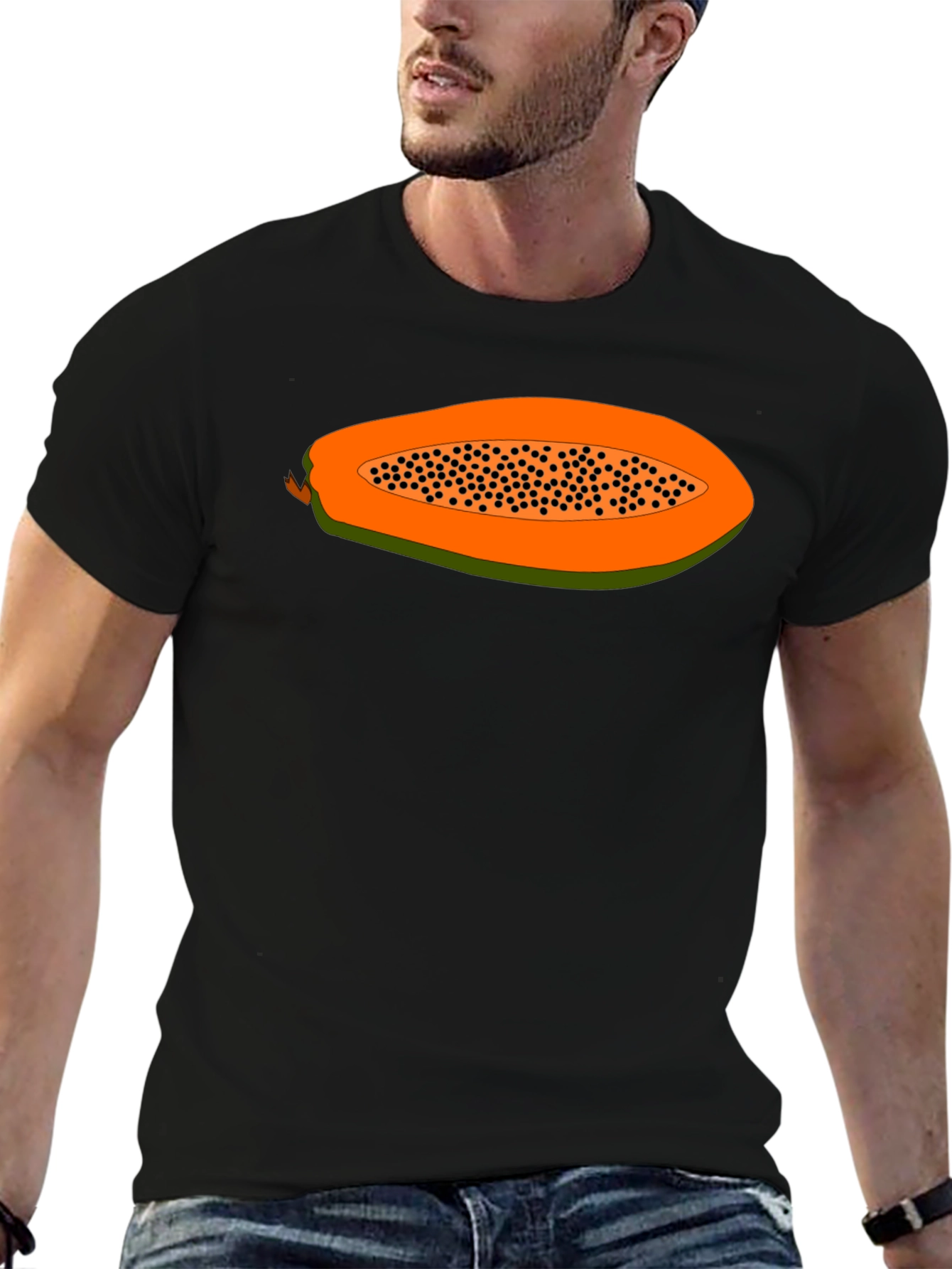 Papaya T-Shirt - Tropical Fruit Design