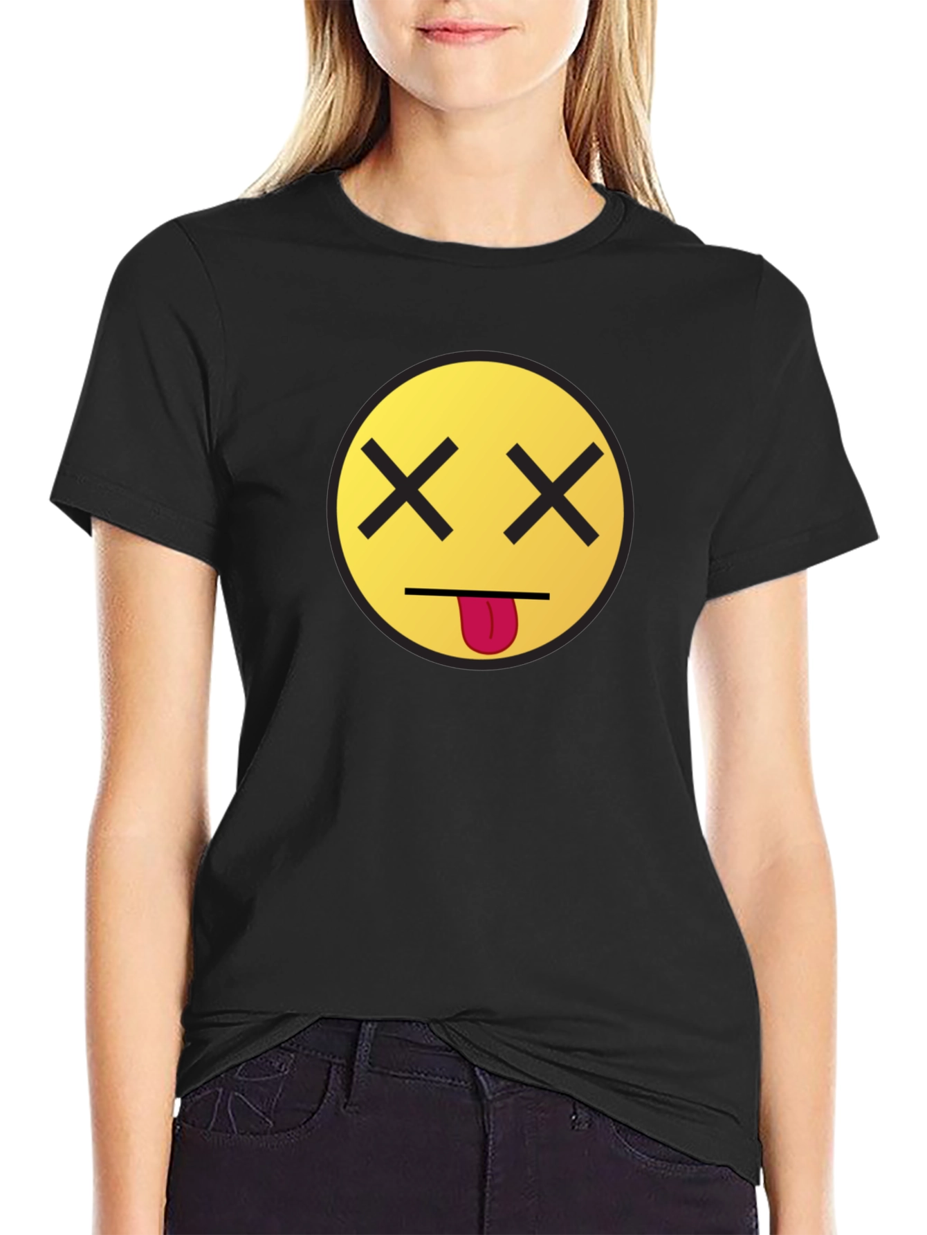 Dead Emoji Graphic Tee - Unisex Black T-Shirt