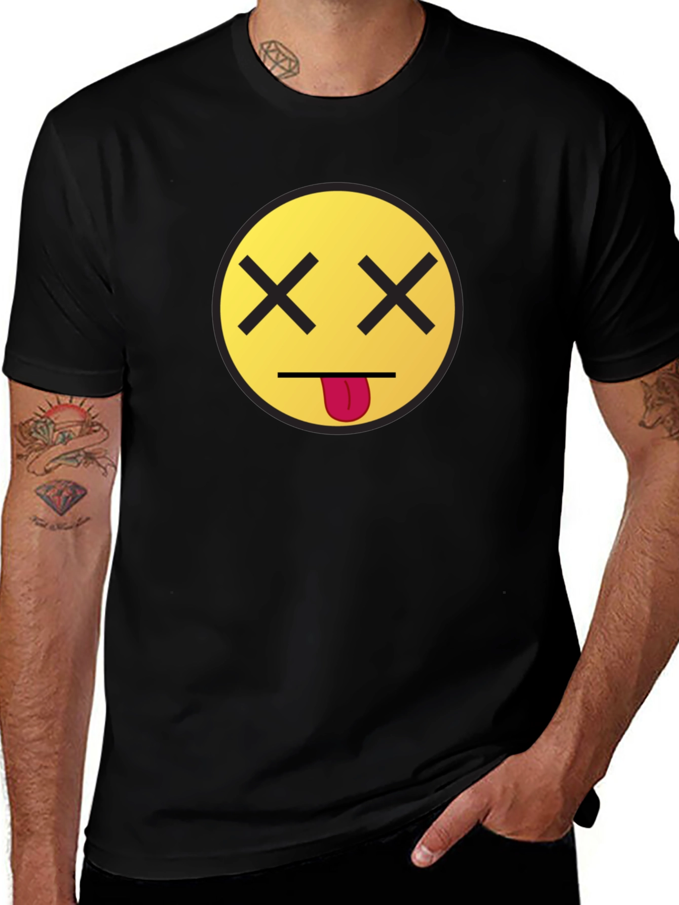 Dead Emoji Graphic Tee - Unisex Black T-Shirt
