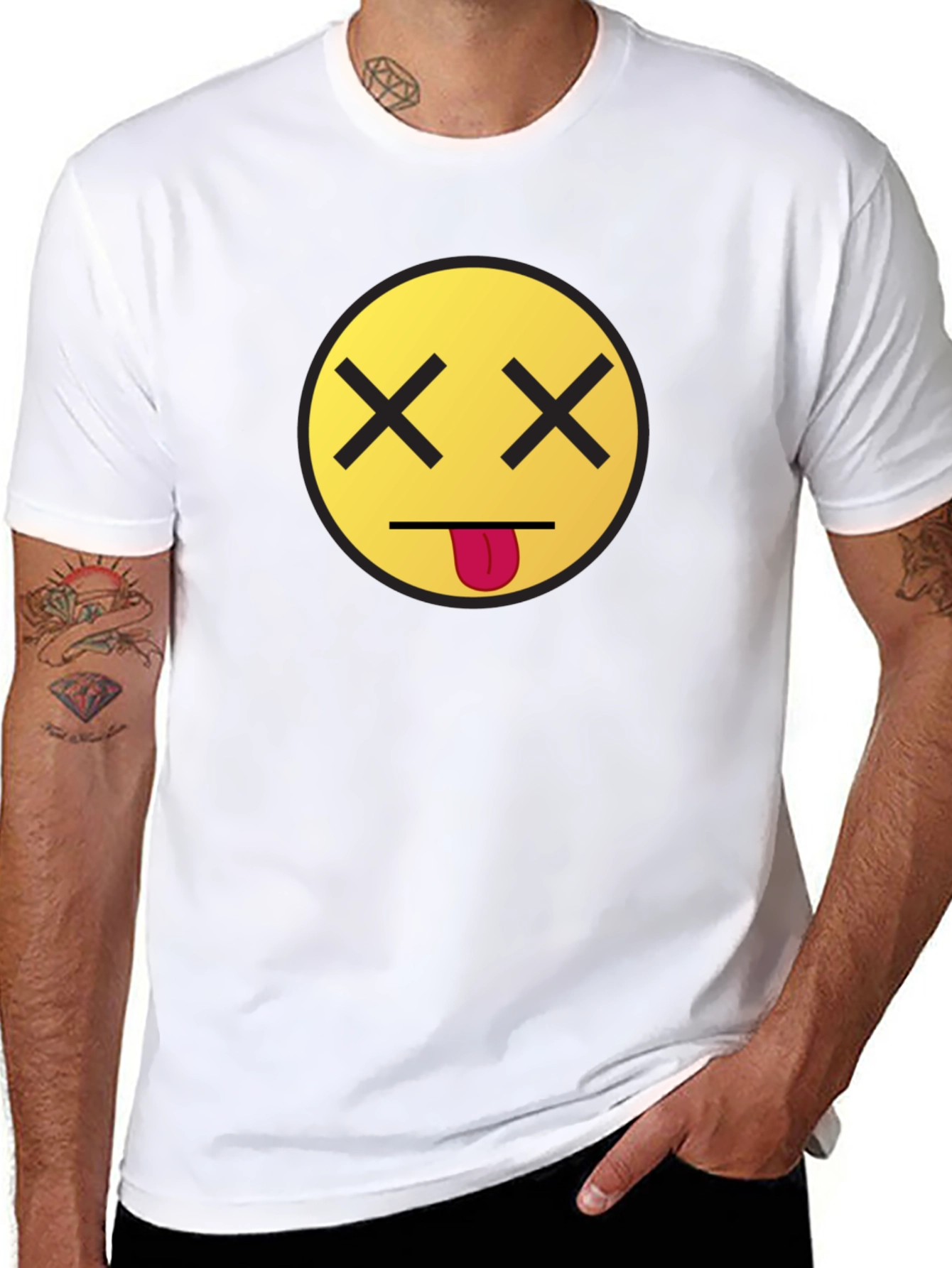 Dead Emoji Graphic Tee - Unisex Black T-Shirt