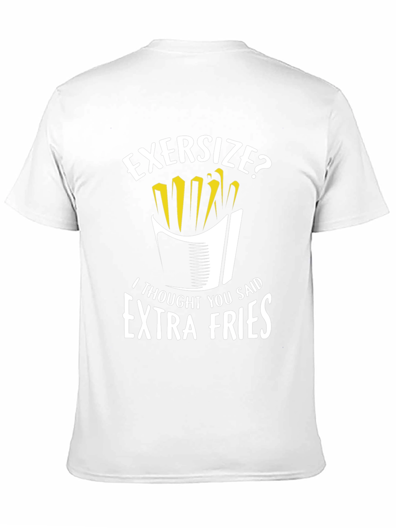 Funny Extra Fries Graphic T-Shirt
