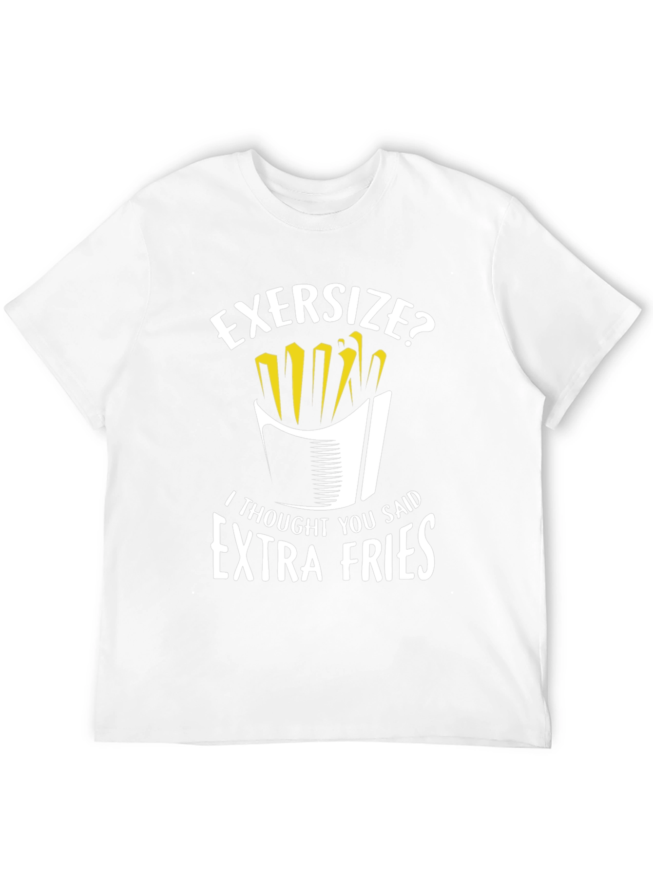Funny Extra Fries Graphic T-Shirt