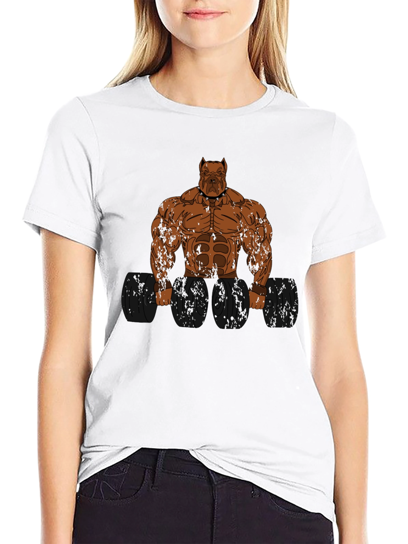 Pitbull Bodybuilder Graphic T-Shirt