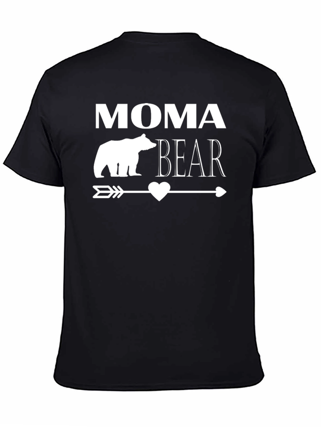 Moma Bear Graphic Tee - Black T-Shirt