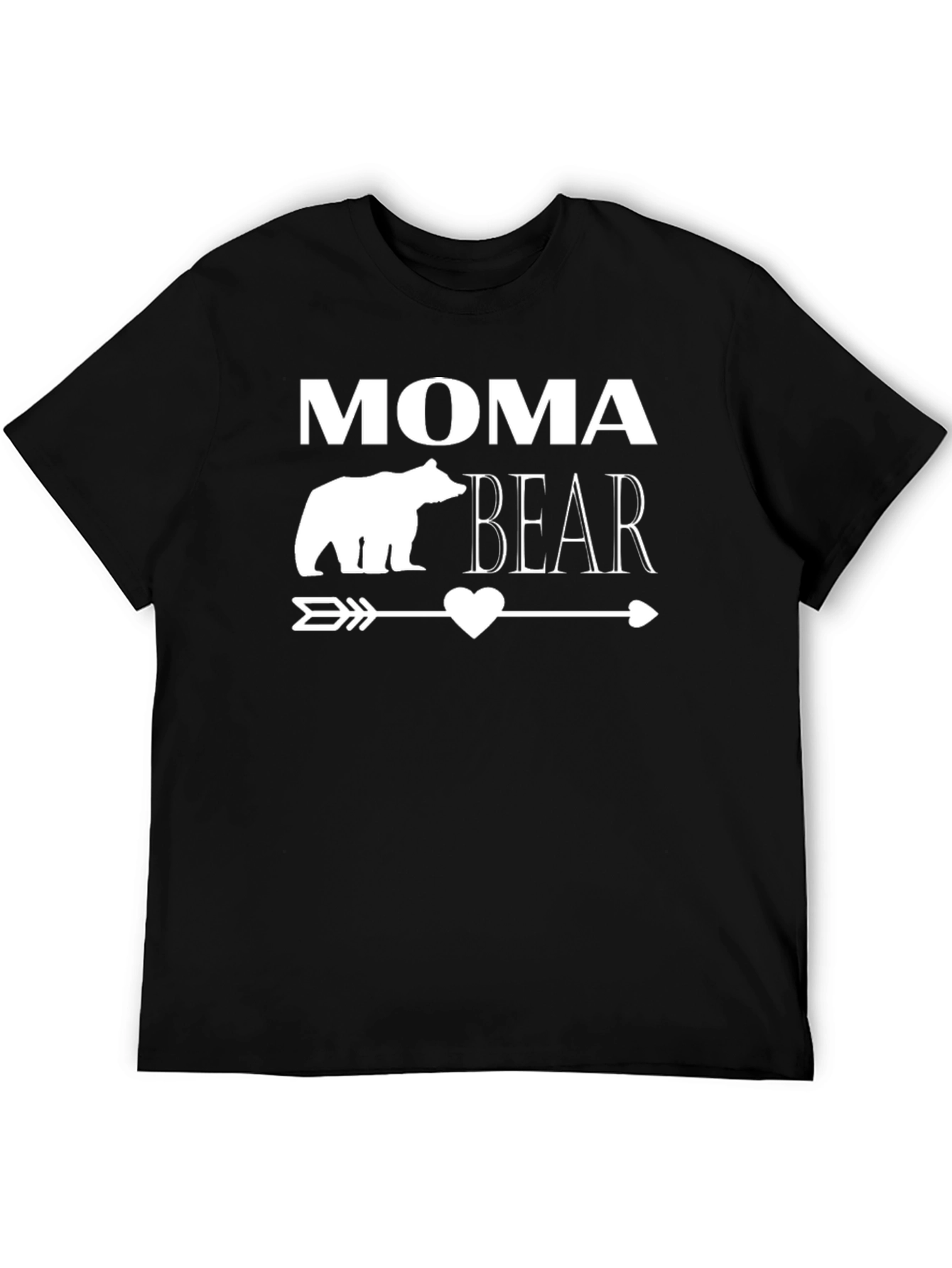 Moma Bear Graphic Tee - Black T-Shirt