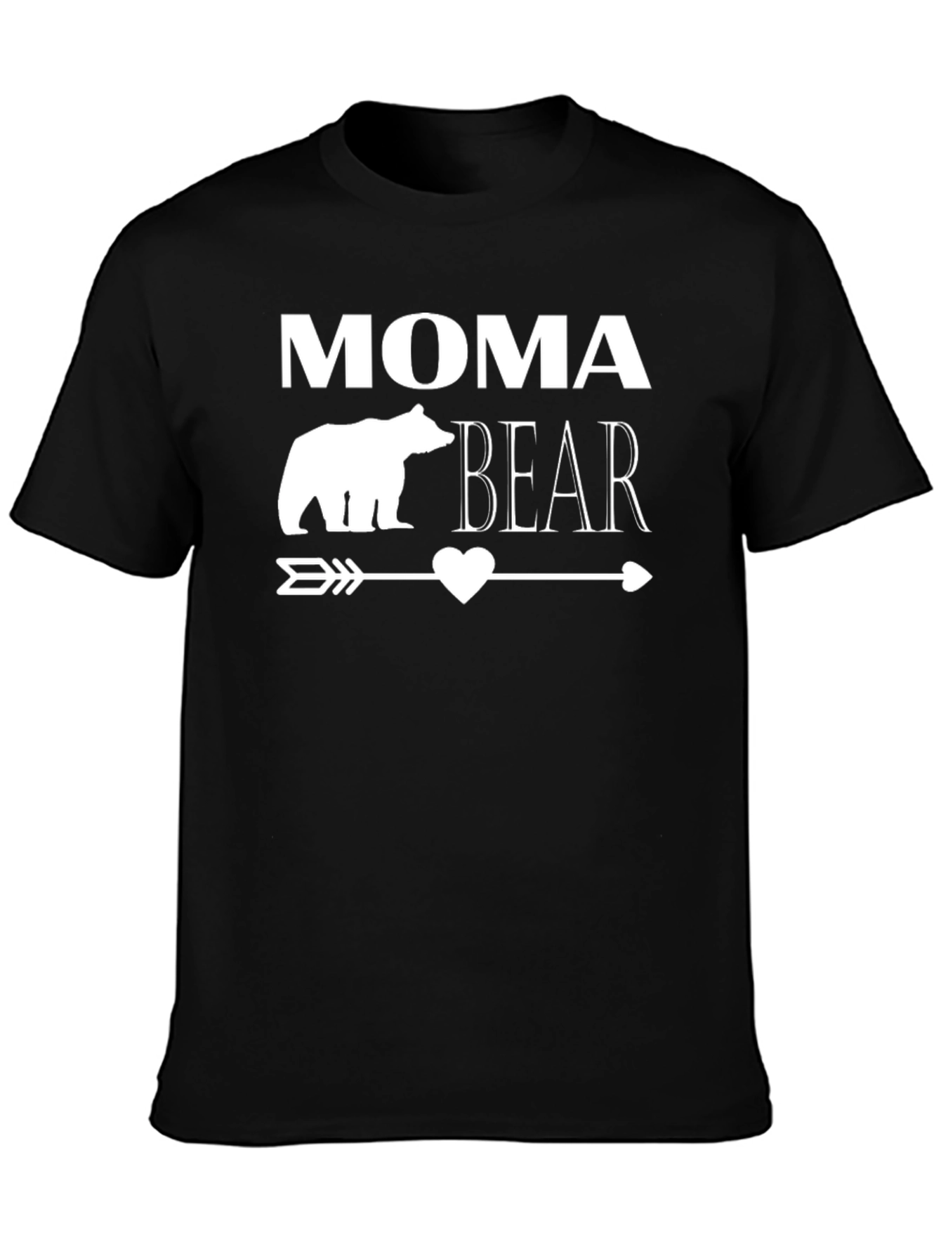 Moma Bear Graphic Tee - Black T-Shirt
