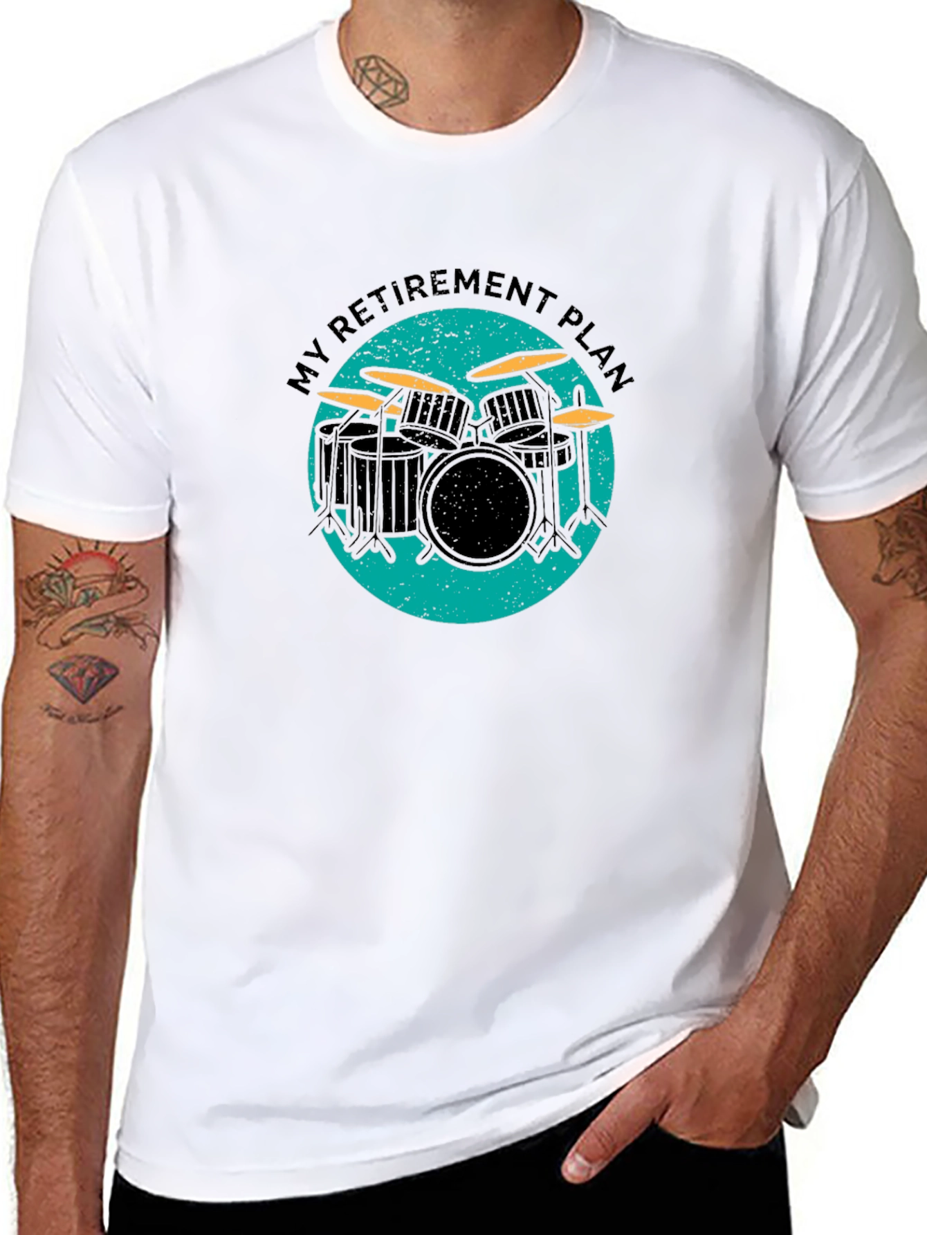 My Retirement Plan Drum Set Graphic Tee
