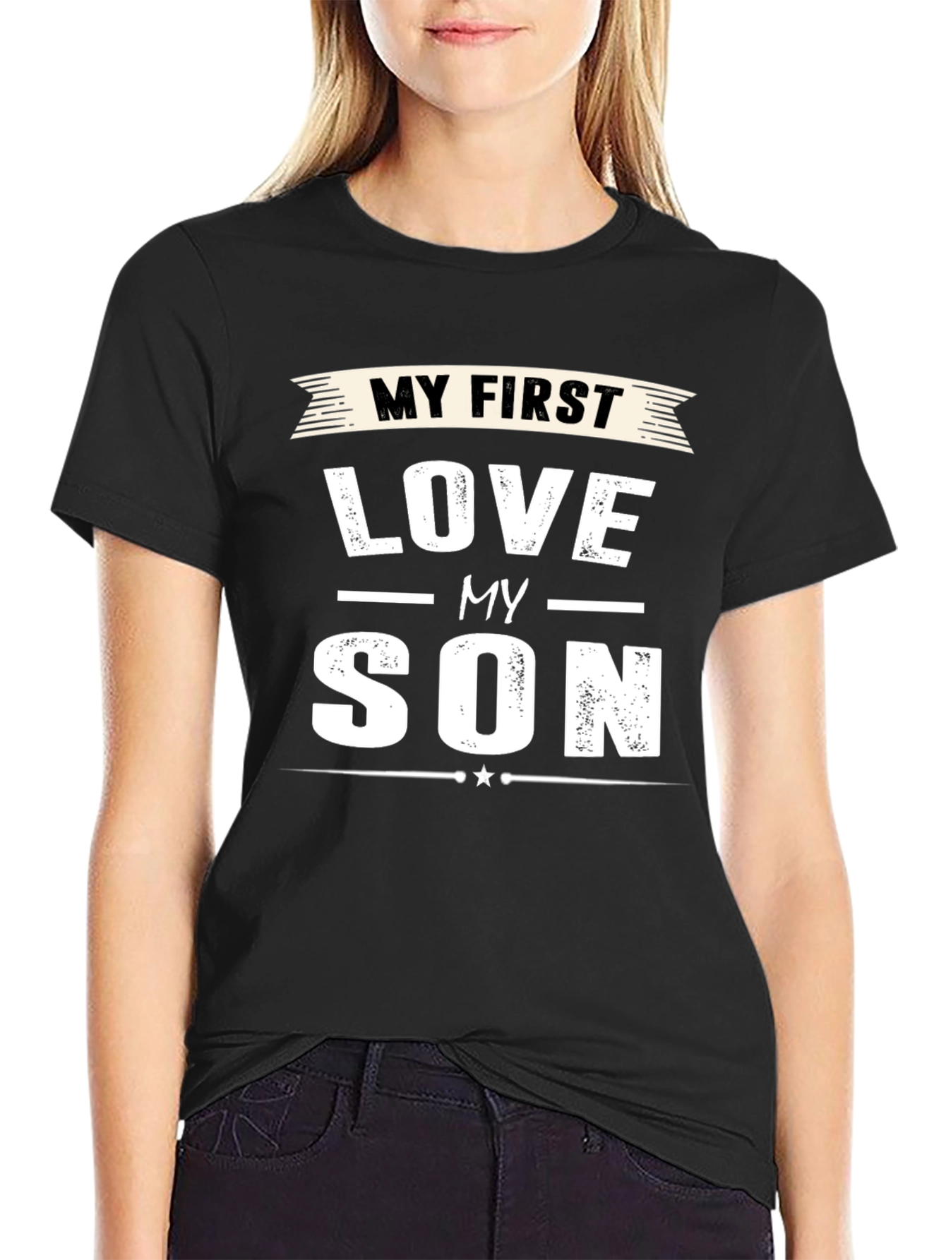 My First Love My Son T-Shirt Dad Gift