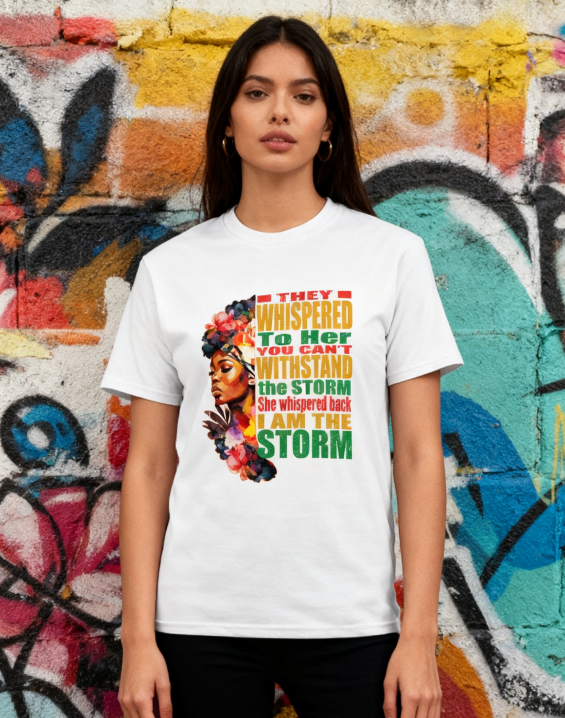 I Am The Storm Empowerment T-Shirt - 100% Cotton, Bold Statement Tee for Daily & Empowering Occasions