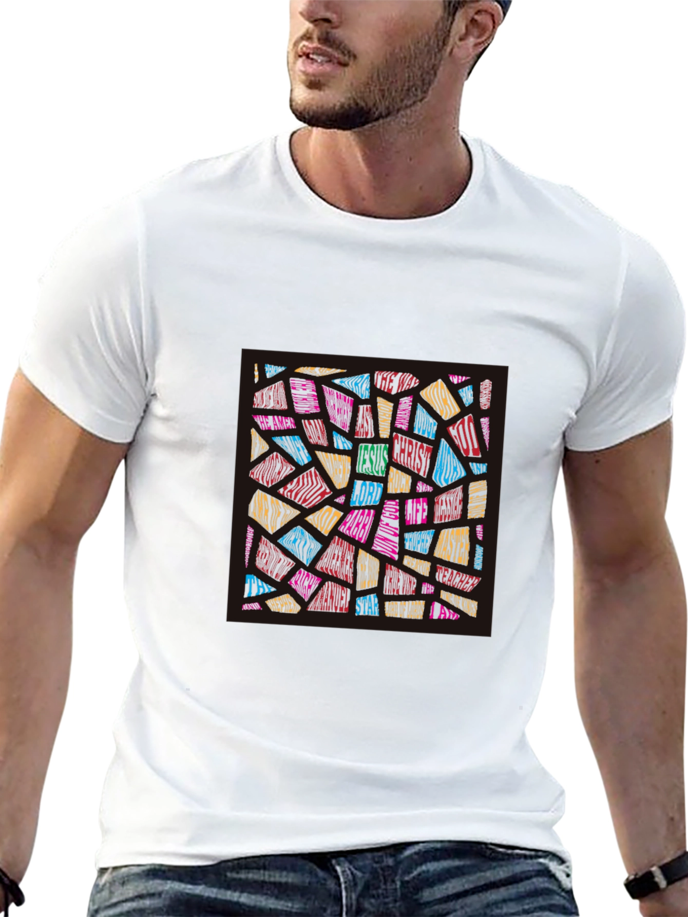 Faith-Inspired Word Art T-Shirt