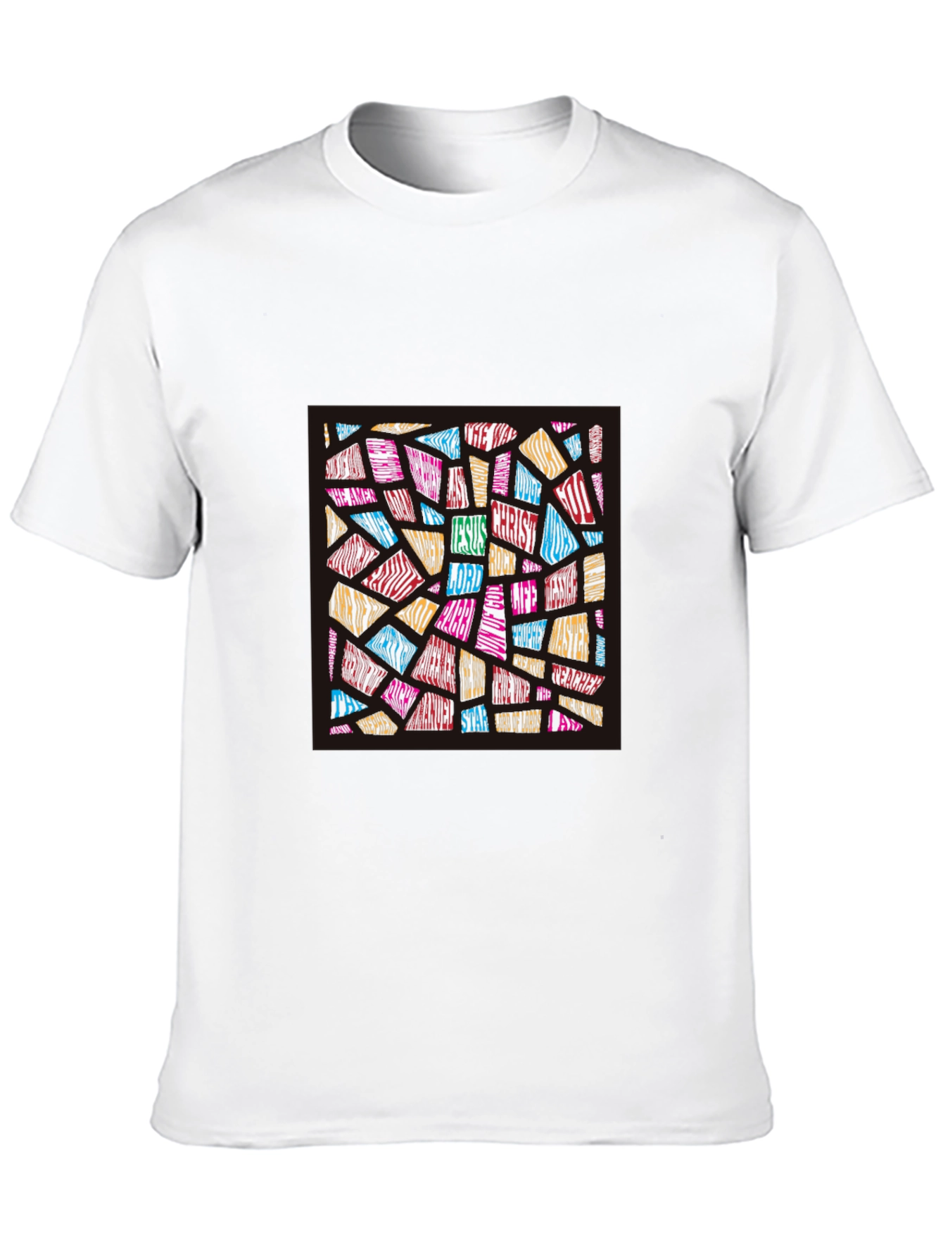 Faith-Inspired Word Art T-Shirt