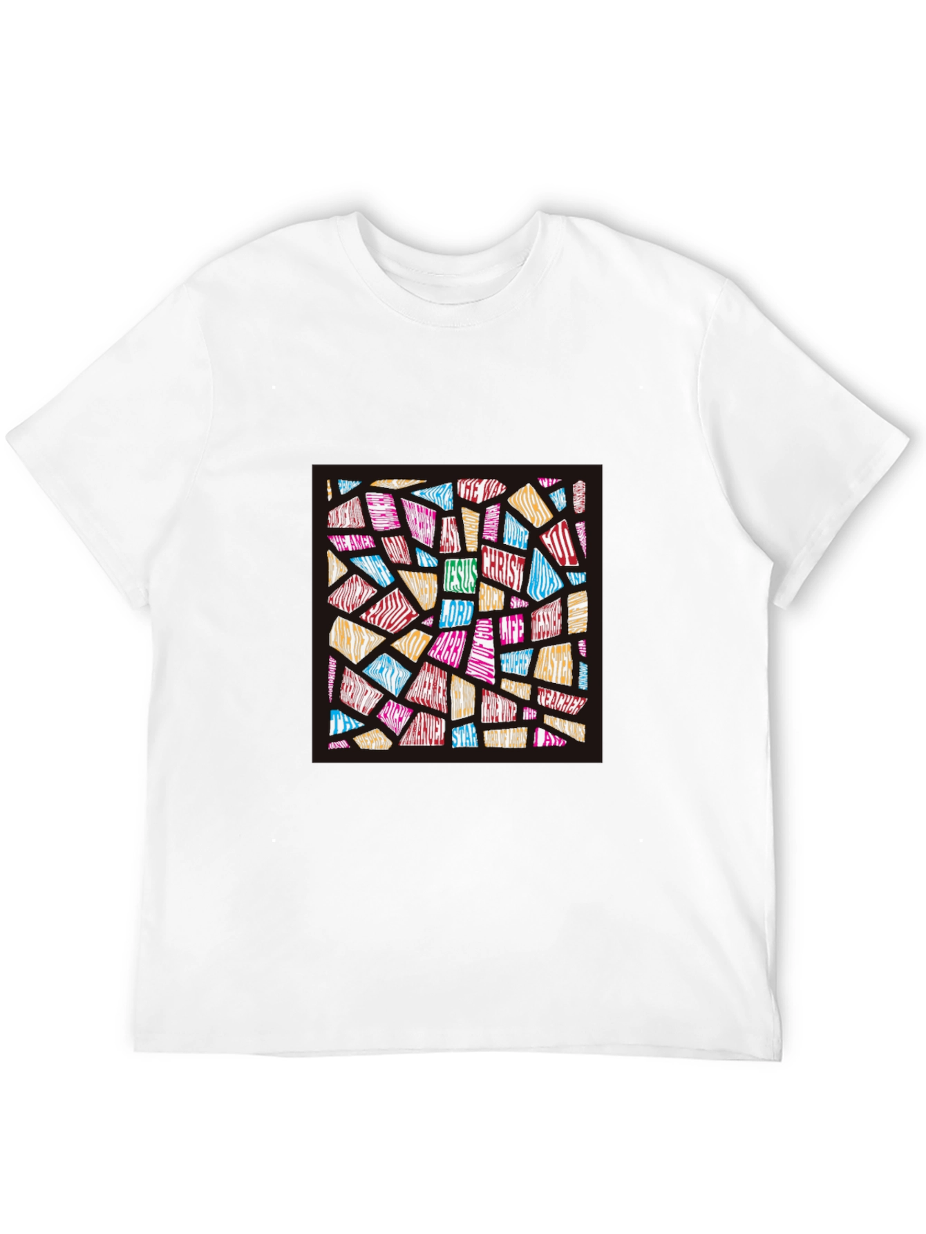 Faith-Inspired Word Art T-Shirt