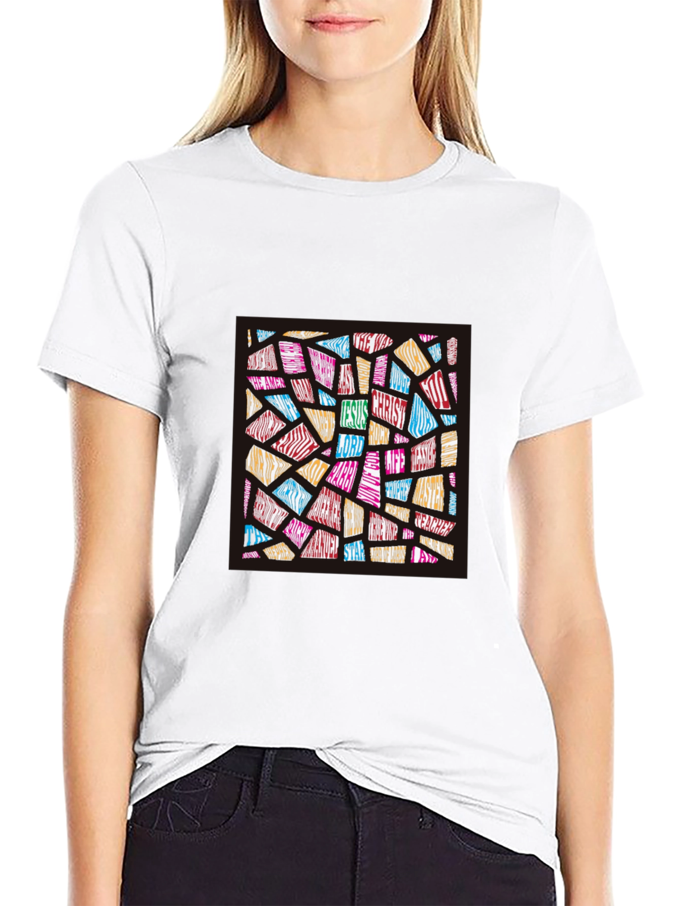 Faith-Inspired Word Art T-Shirt