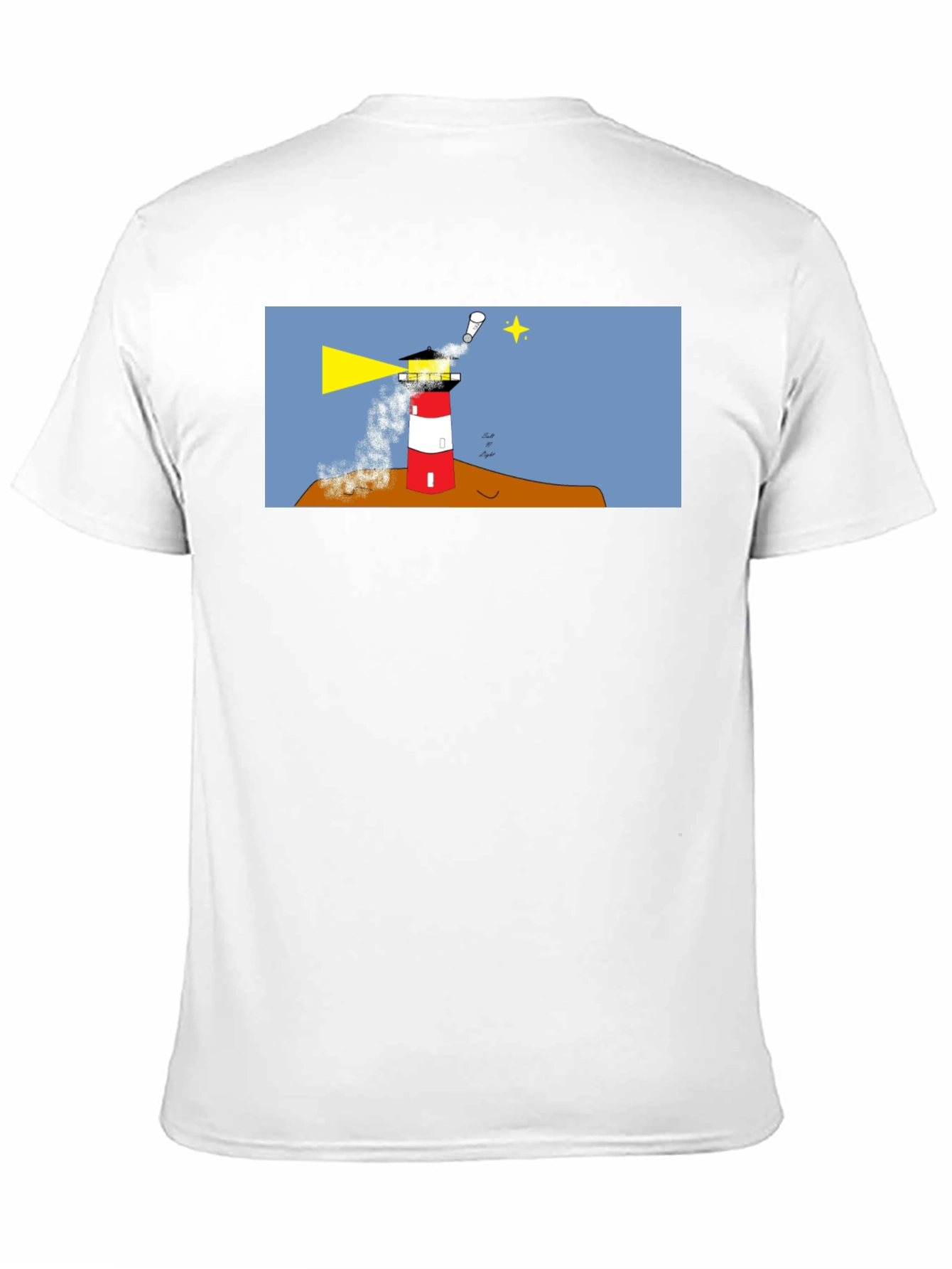 Lighthouse Graphic Tee - Black Cotton T-Shirt