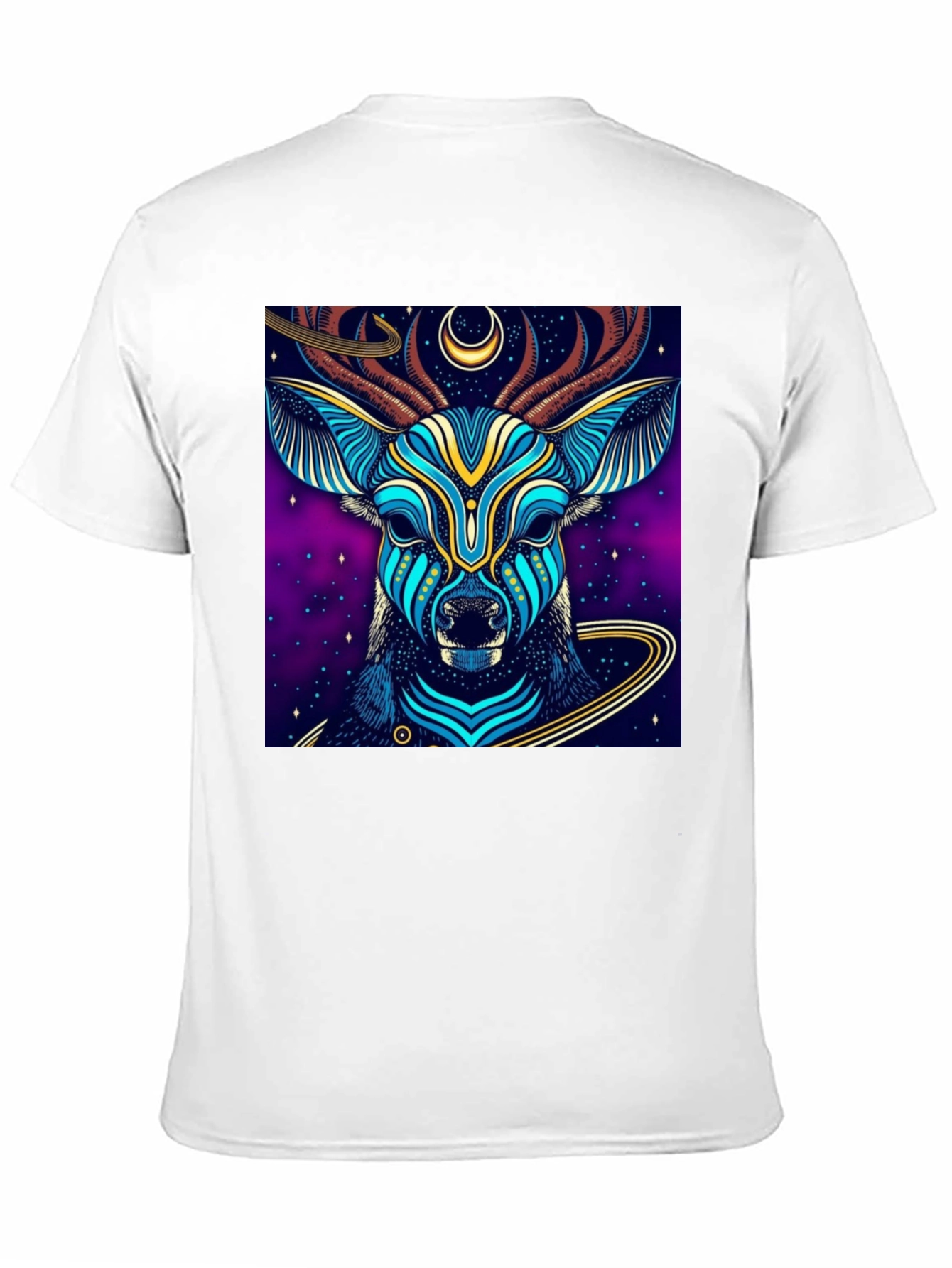 Mystic Deer Graphic Tee - Black