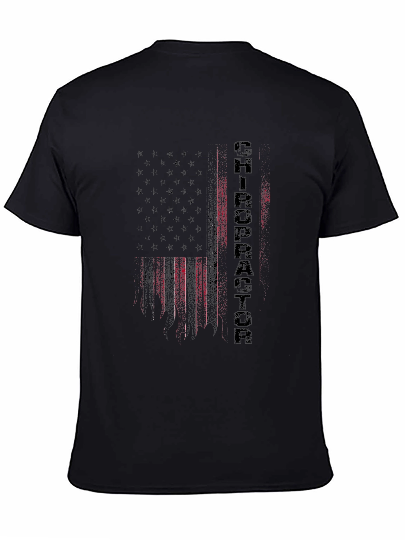 Chiropractor American Flag Graphic Tee