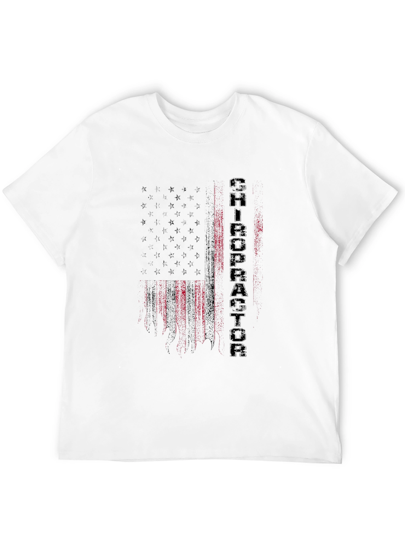 Chiropractor American Flag Graphic Tee