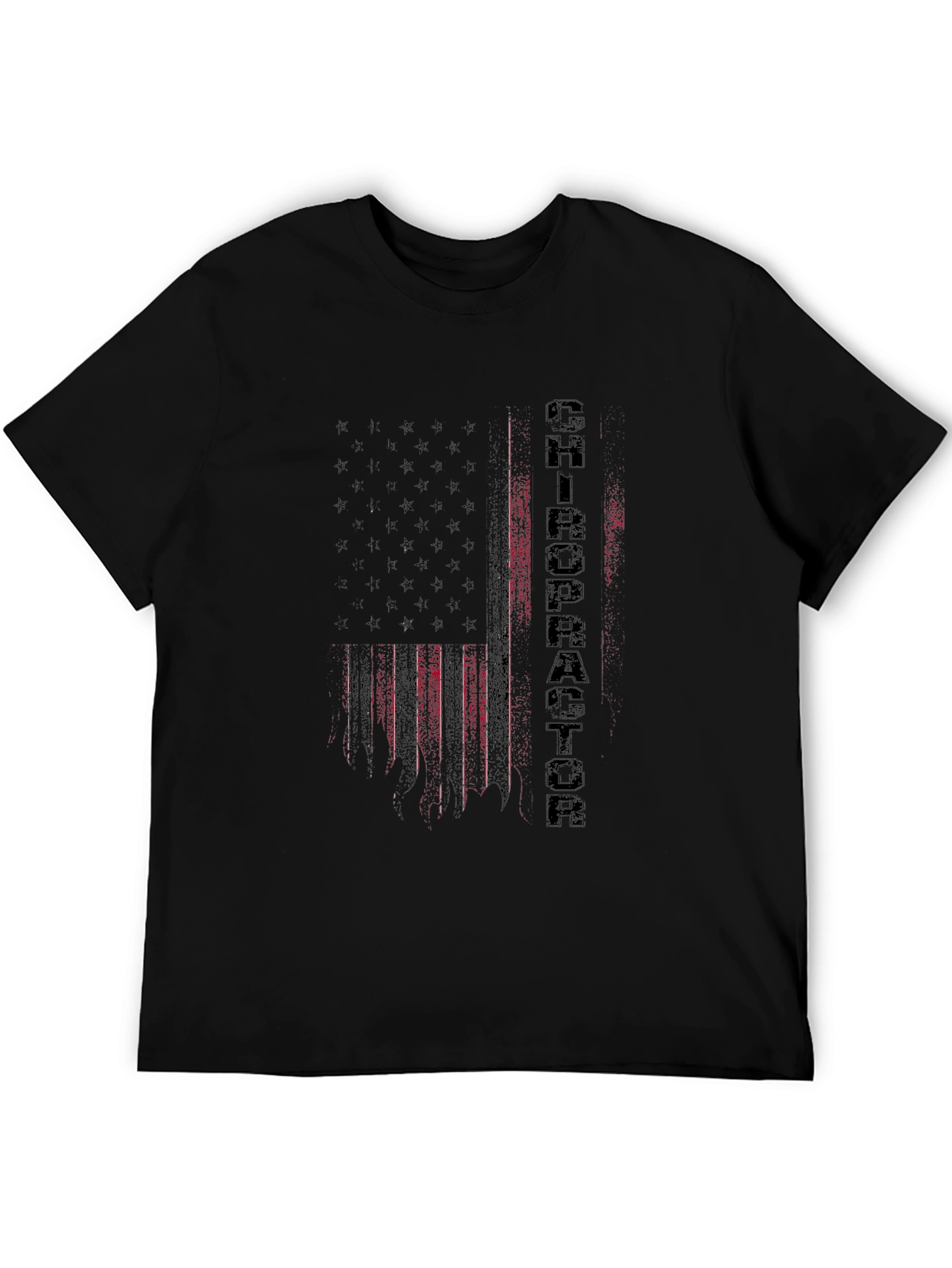 Chiropractor American Flag Graphic Tee