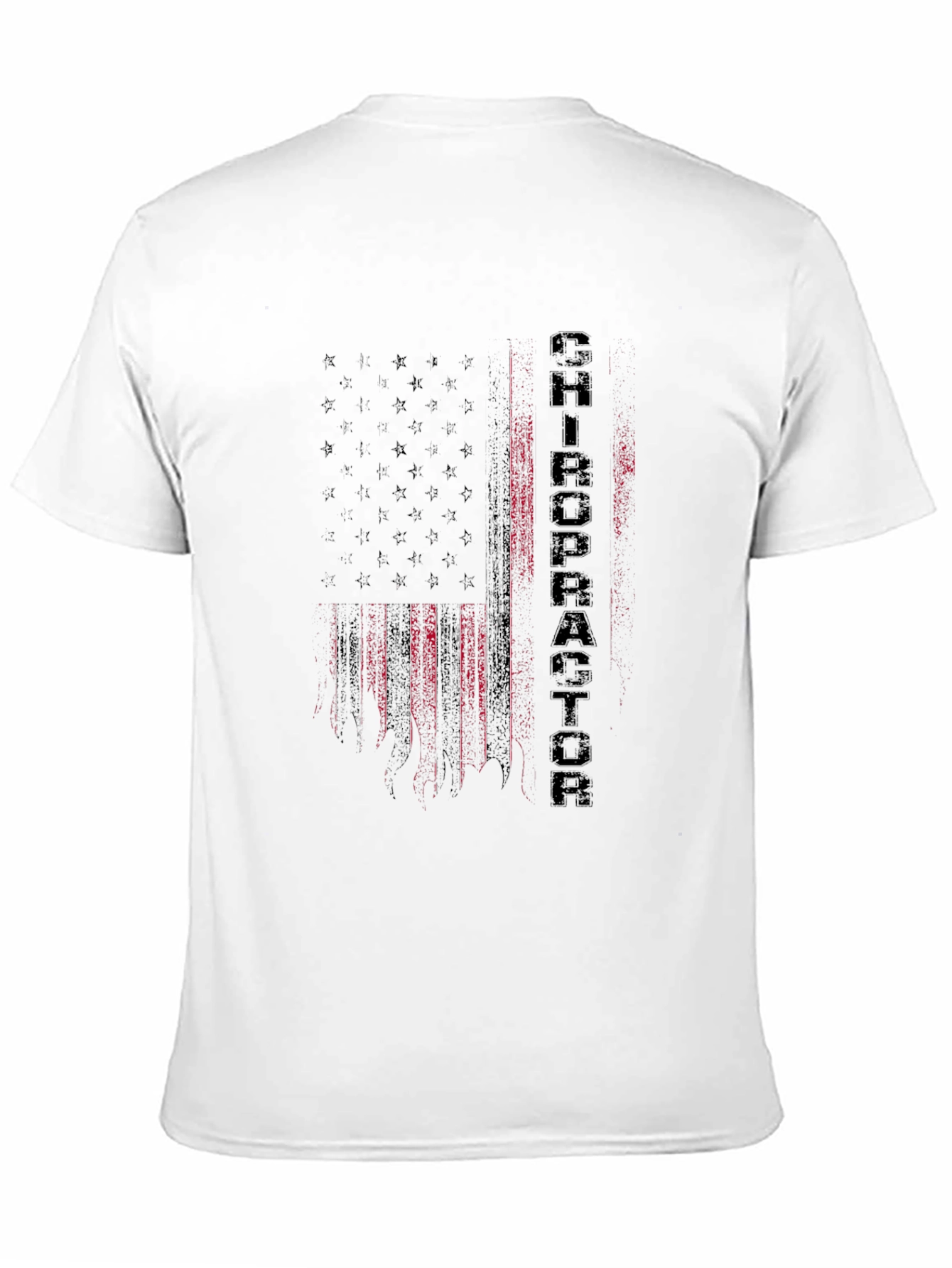 Chiropractor American Flag Graphic Tee