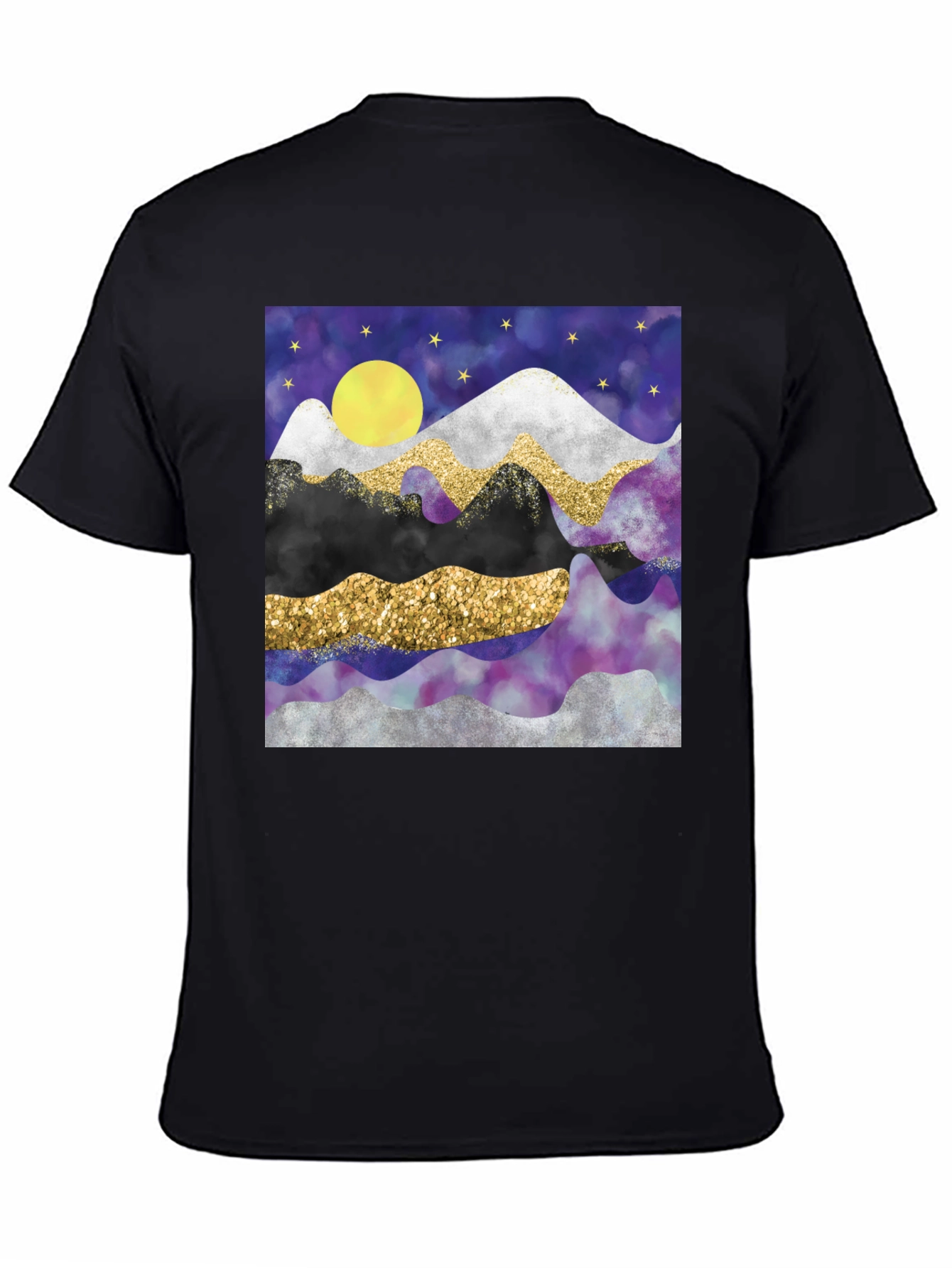Abstract Mountain & Moon Graphic Tee