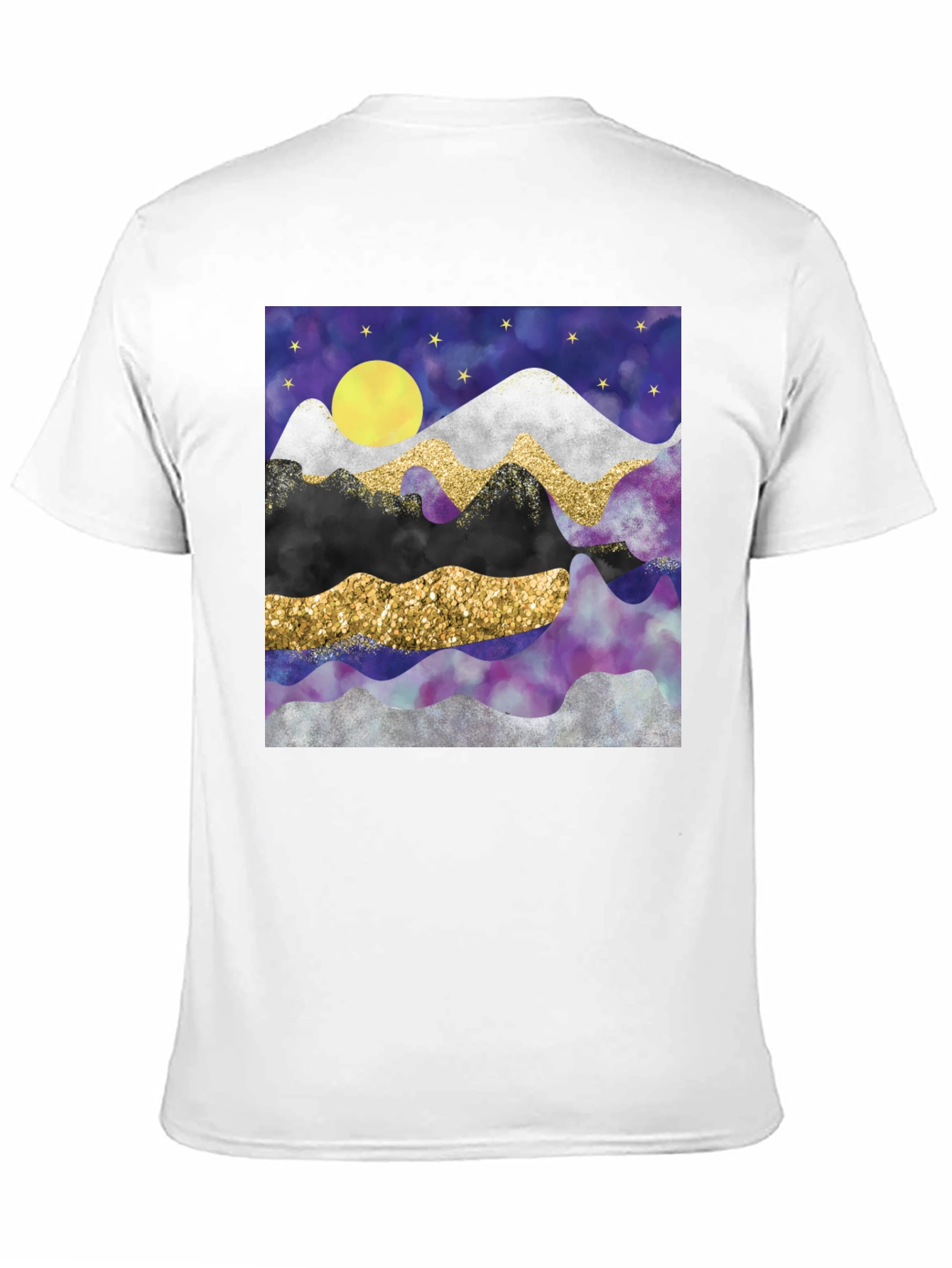 Abstract Mountain & Moon Graphic Tee