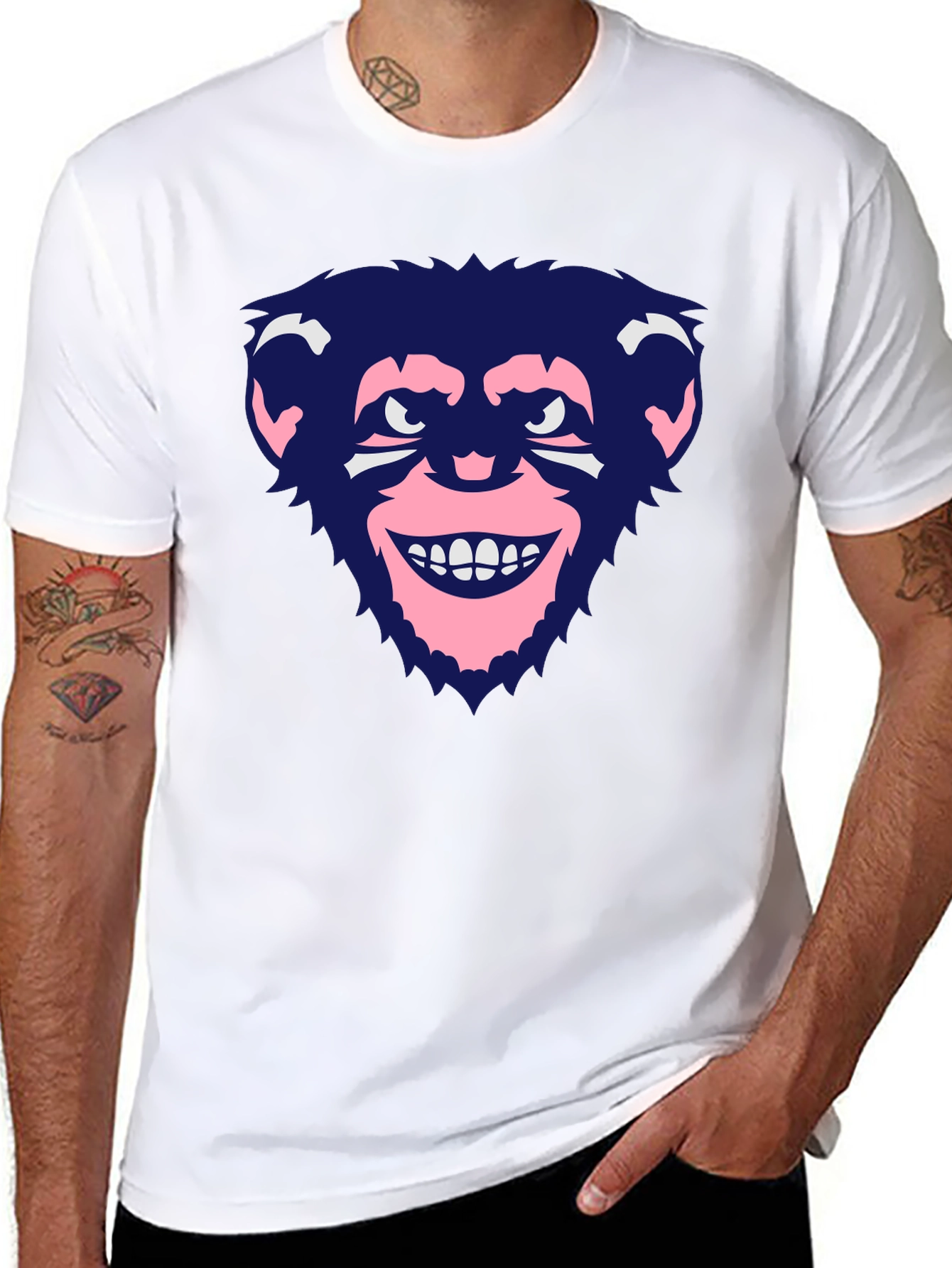 Funky Monkey Graphic Black T-Shirt