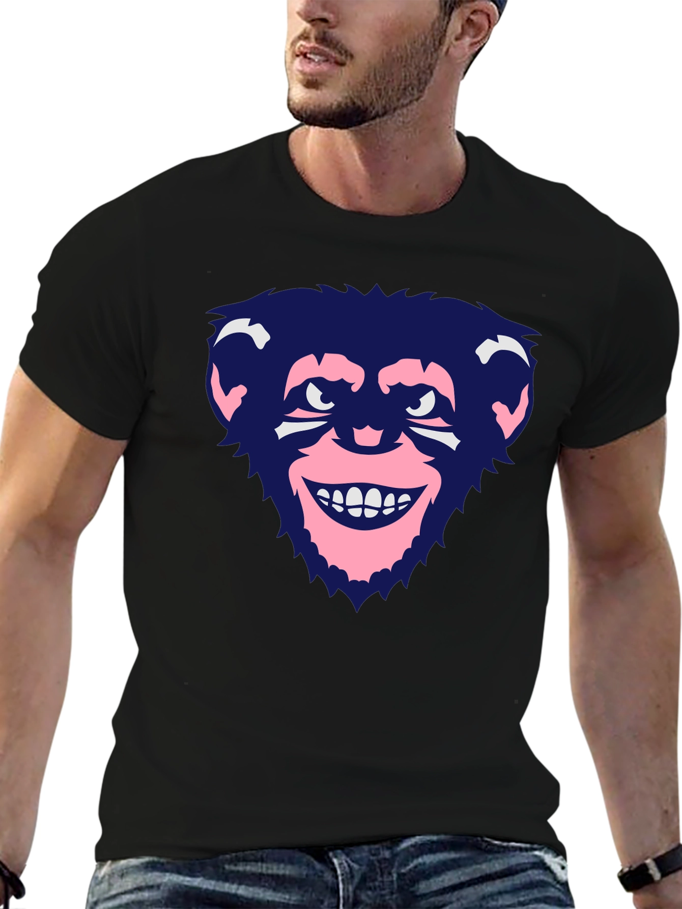 Funky Monkey Graphic Black T-Shirt
