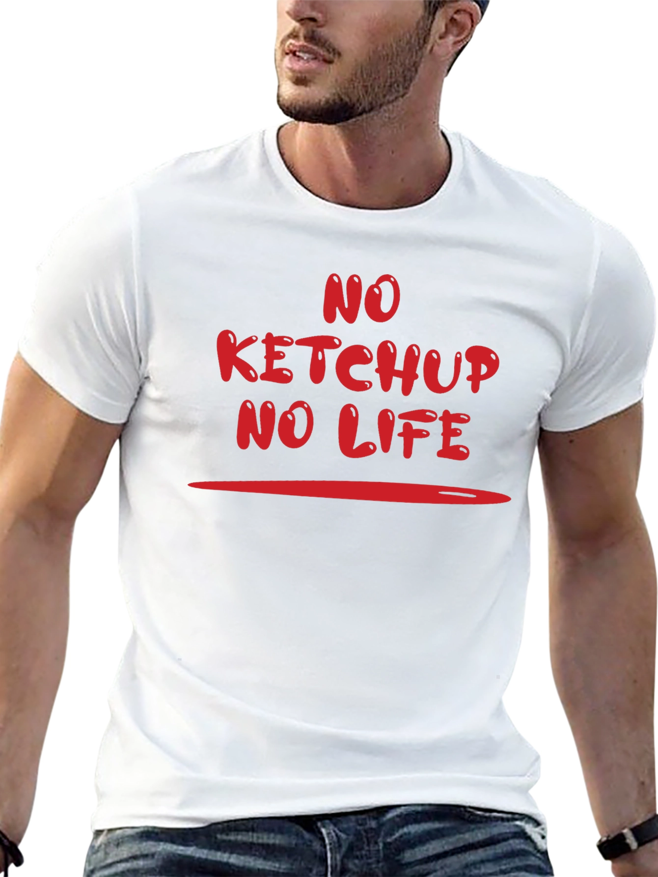 No Ketchup No Life Graphic T-Shirt