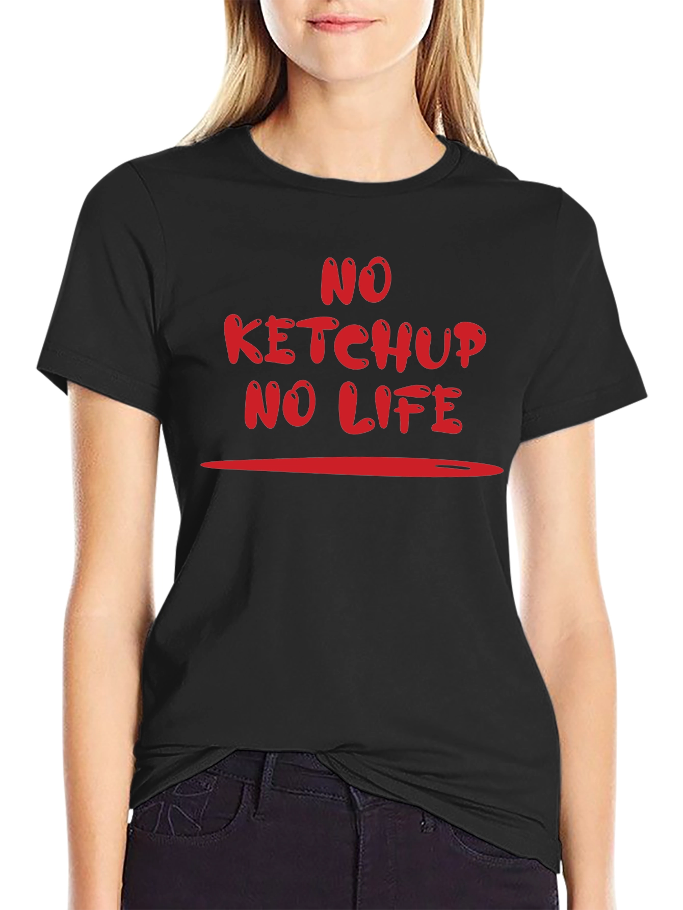 No Ketchup No Life Graphic T-Shirt
