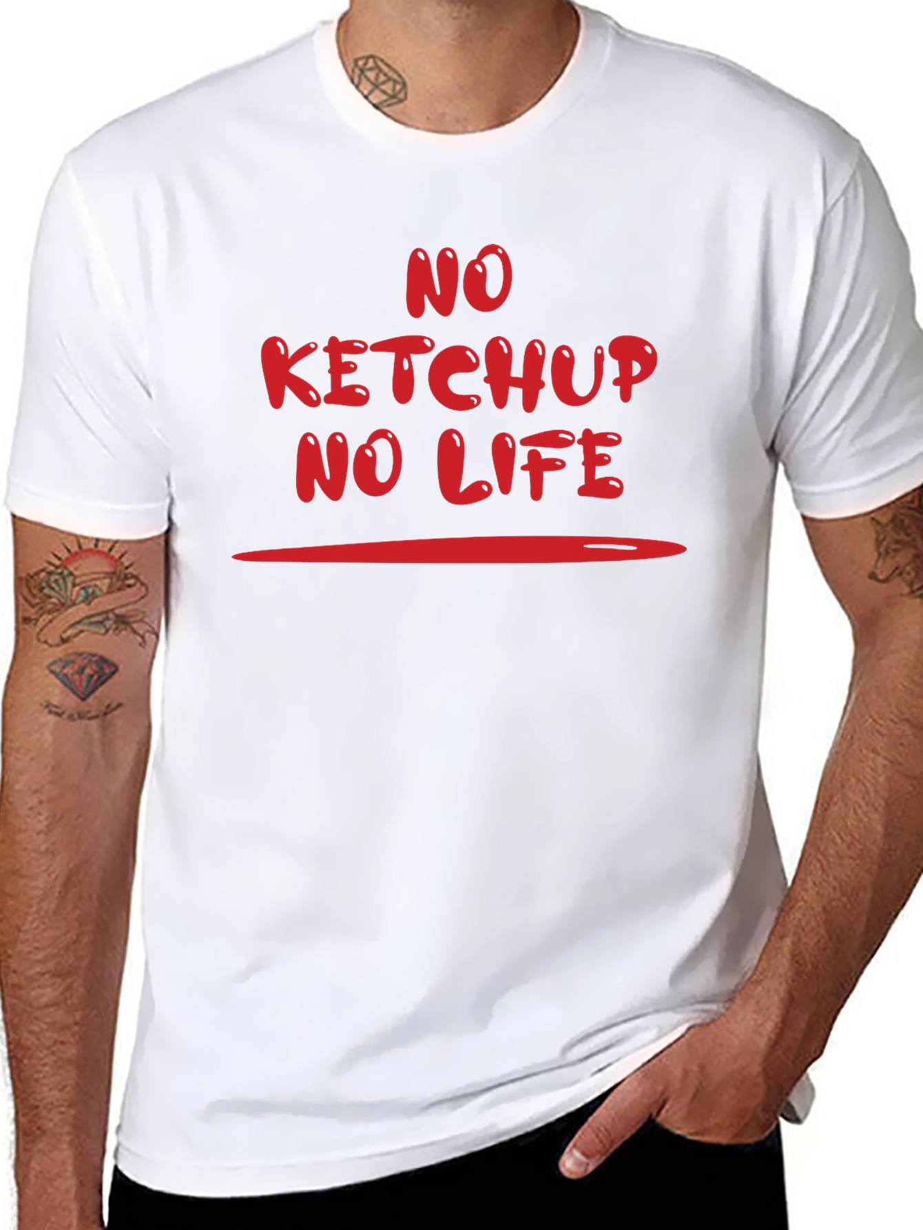 No Ketchup No Life Graphic T-Shirt