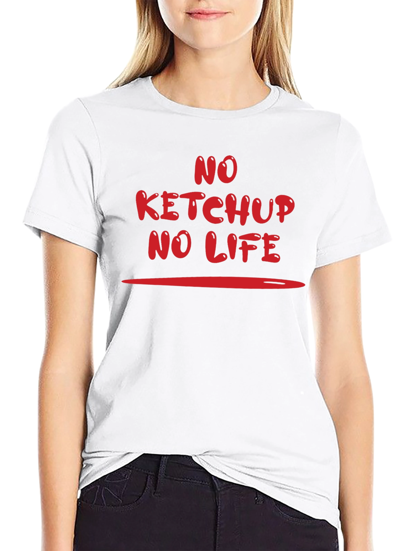 No Ketchup No Life Graphic T-Shirt