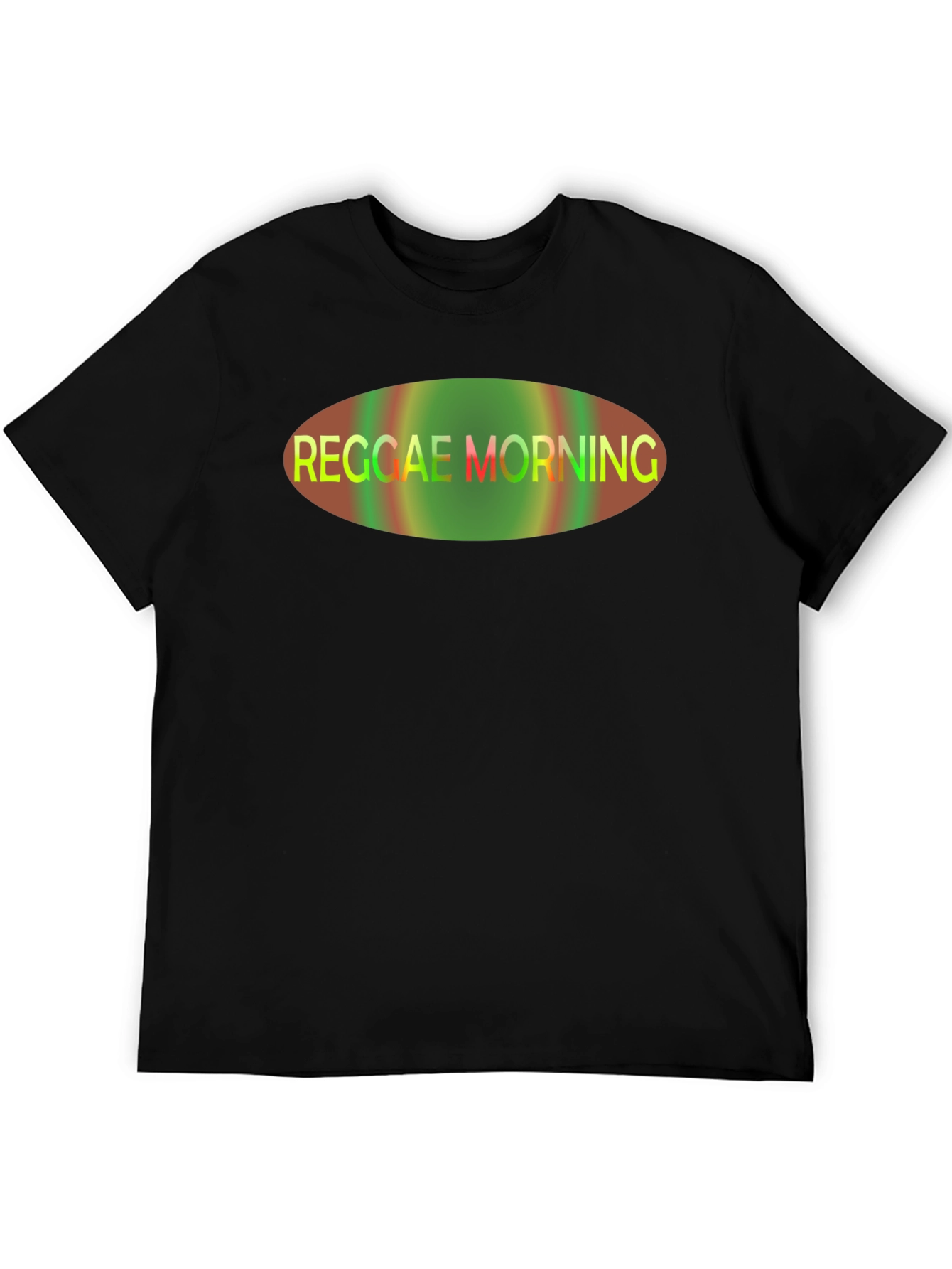 Reggae Morning Graphic T-Shirt - Black