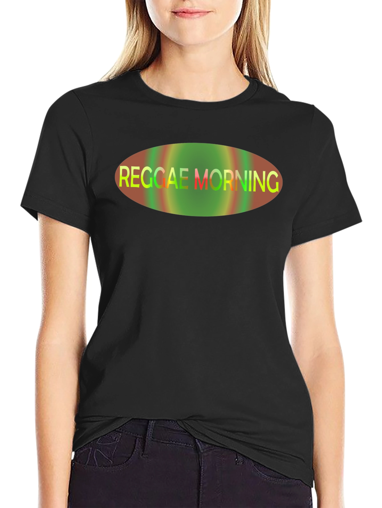 Reggae Morning Graphic T-Shirt - Black