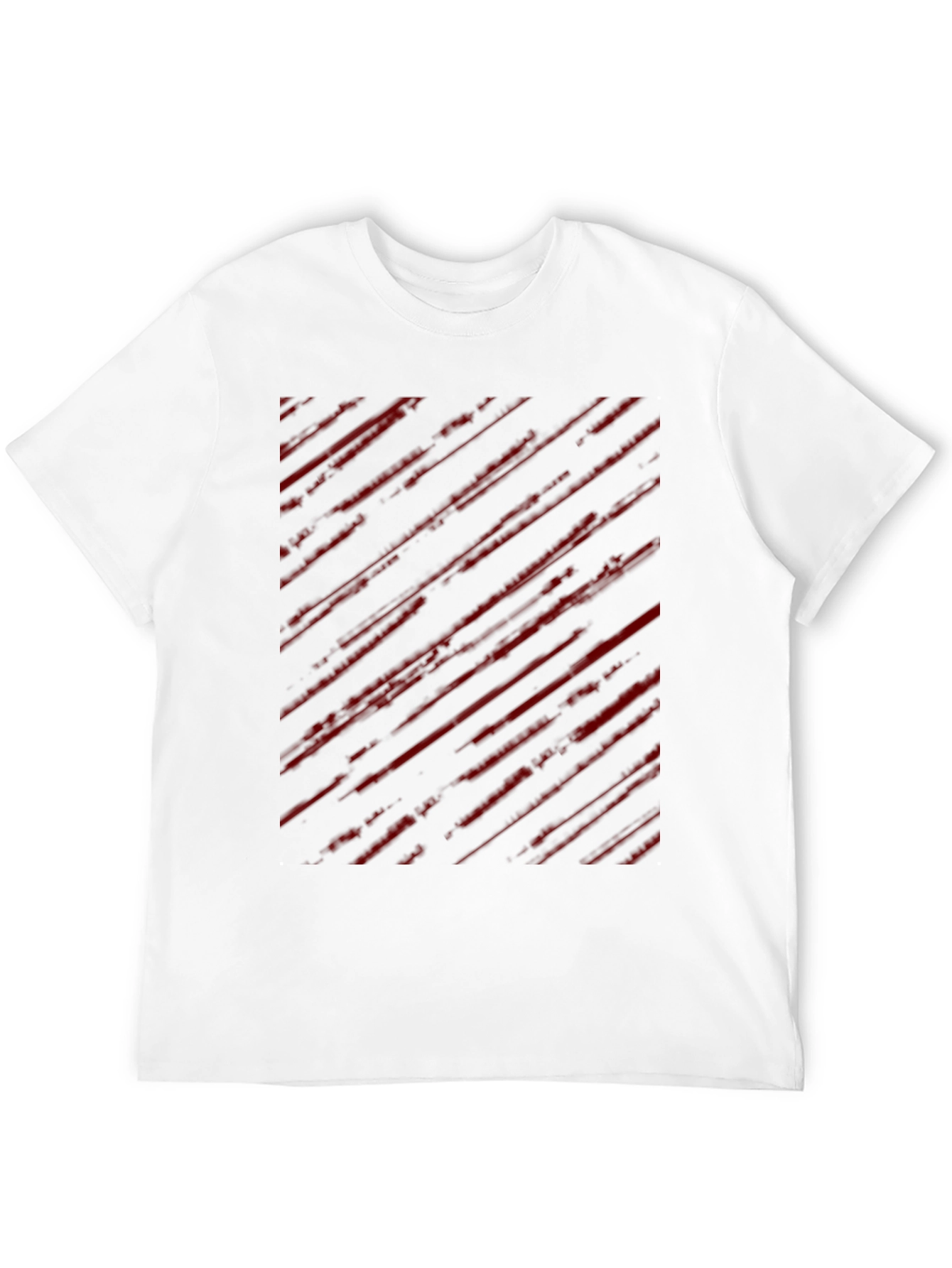 Edgy Striped Graphic Tee